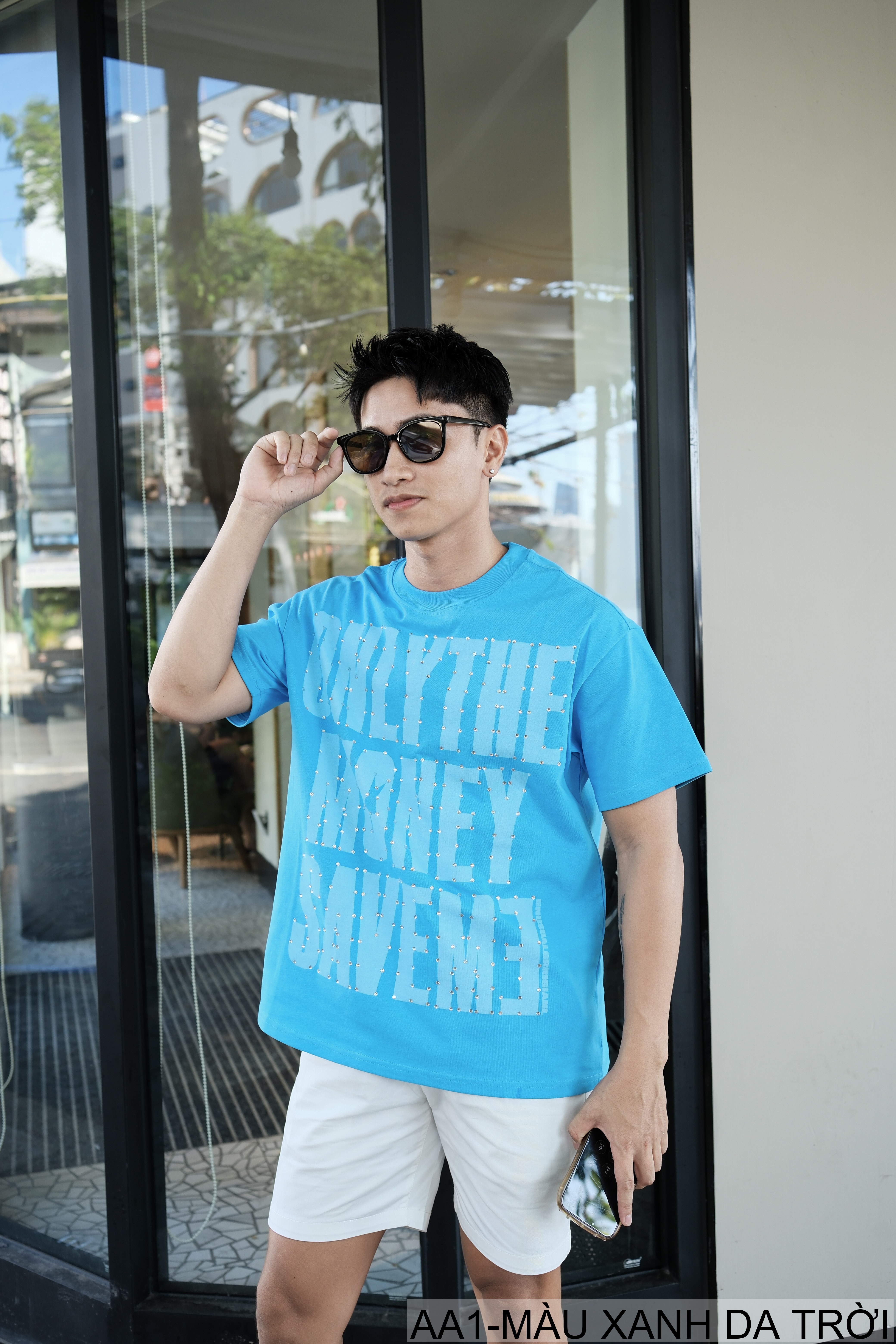 AA1 - Áo thun nam cổ tròn in chữ retro phong cách streetwear, cotton , dáng vừa vặn, 4 màu thời thượng_thumbnail_42