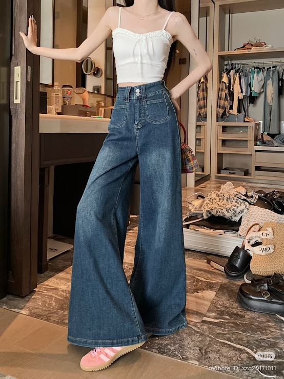 Lucas - Quần Jeans DIDO 3522 ống suông loe ốp túi trước_thumbnail_2