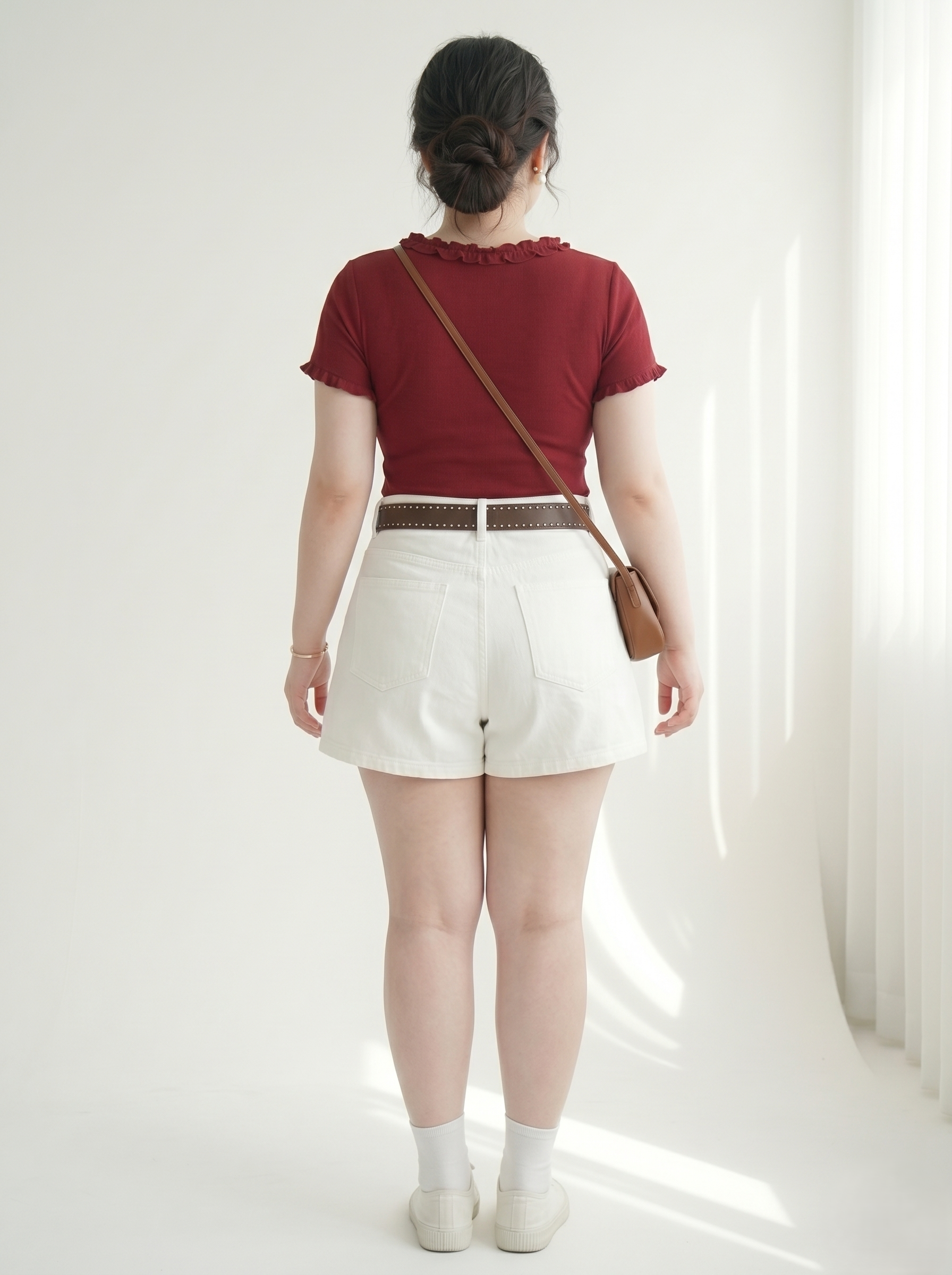 Quần Váy Jean Xếp Ly Bigsize Lưng Cao Gọn Bụng - Đỏ/Trắng/Xanh Đậm/Đen - Vừa 55-90kg - QVJ2101