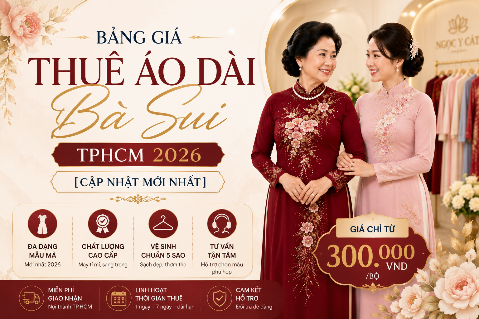 Bảng Giá Thuê Áo Dài Bà Sui TPHCM 2026 [Cập Nhật Mới Nhất]
