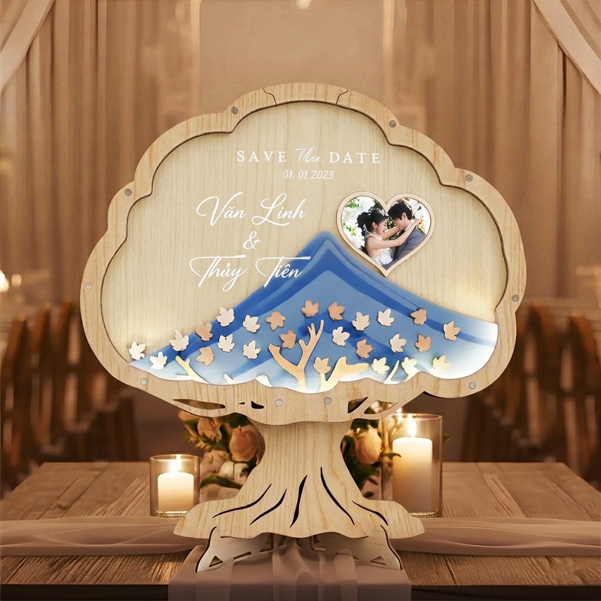 Tranh Rót Cát Đám Cưới – Nghi Thức Cưới Ý Nghĩa, Thiết Kế Theo Yêu Cầu (Tặng Kèm Cát) - Size tính theo chiều ngang_thumbnail_6