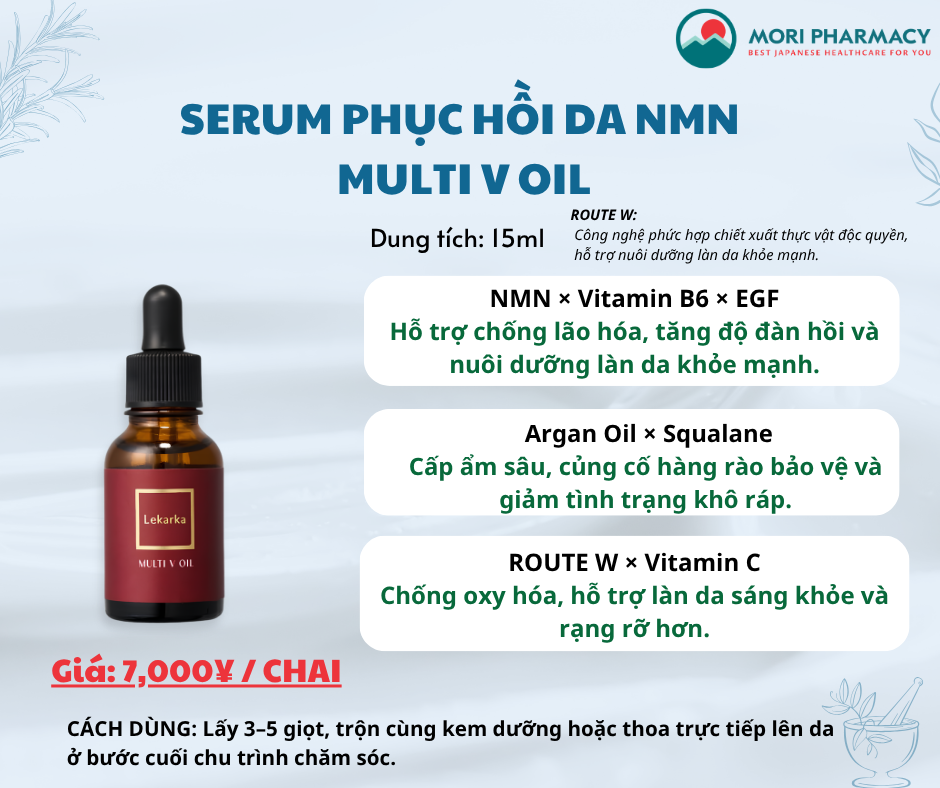 Serum phục hồi da NMN - Lekarka MULTI V OIL