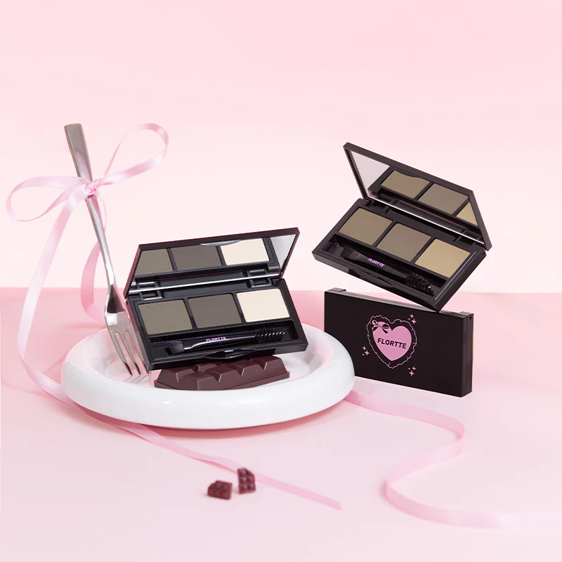 [FLORTTE] Bảng phấn lông mày 3 ô Flortte 4.2g