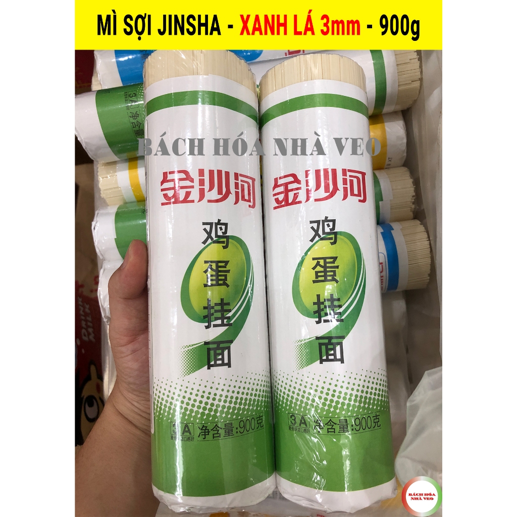 Mỳ Sợi Jinsha, Mỳ Trường Thọ Bó Lớn 1kg và 500g, Sợi (Tròn, Dẹt) Hàng Chuẩn, Date Mới_thumbnail_2