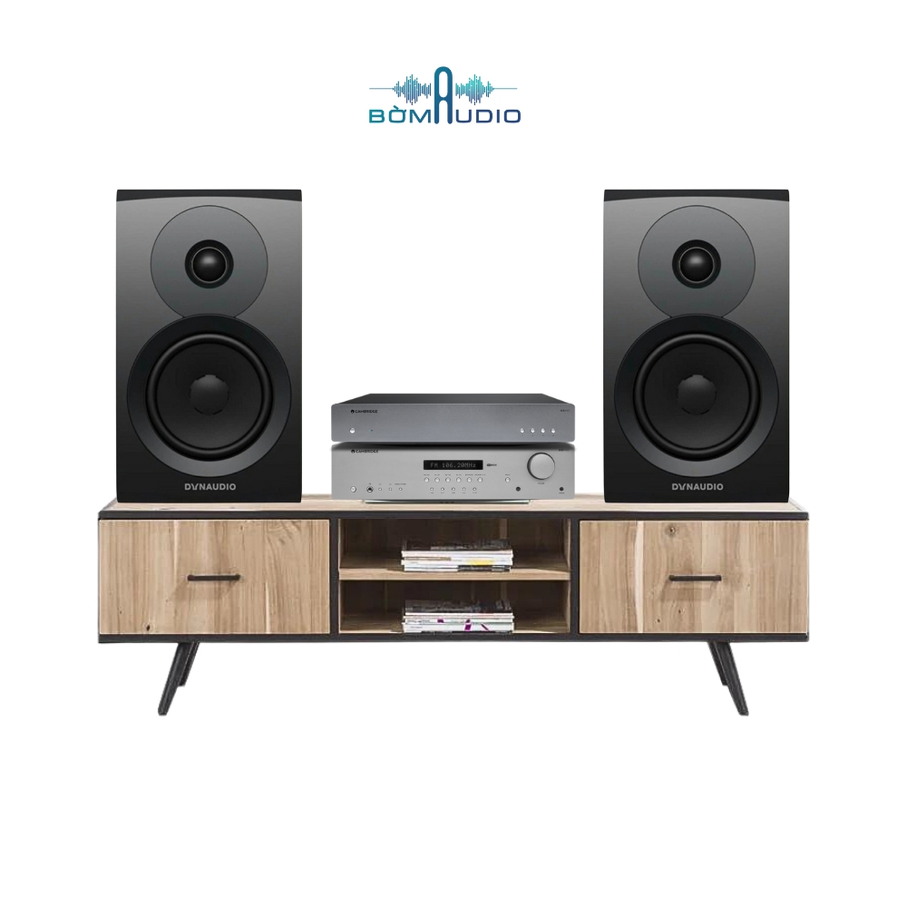 Combo Amply CAMBRIDGE AUDIO AXR100 + Network Player CAMBRIDGE AXN 10 + Loa Bookshelf  DYNAUDIO EMIT 20 - B69