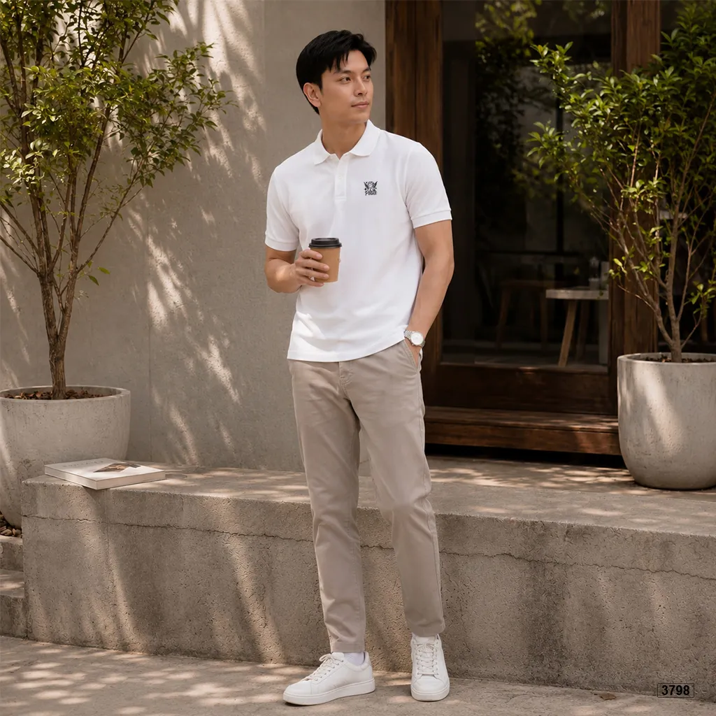 Áo polo cá sấu cao cấp basic chất poly co giãn thoáng khí Polux 3798_thumbnail_5