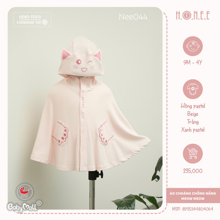 Áo choàng chống nắng Meow HRNEE_thumbnail_1
