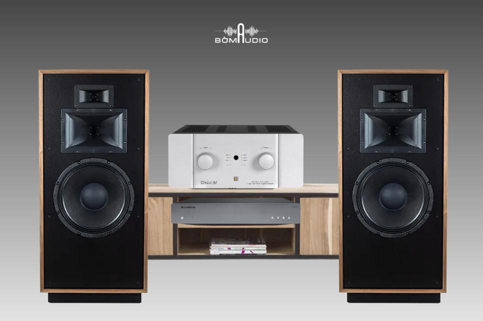 Combo Amply UNISON RESEARCH UNICO 90 + Network player CAMBRIDGE AXN 10 + Loa KLIPSCH FORTE IV - B84
