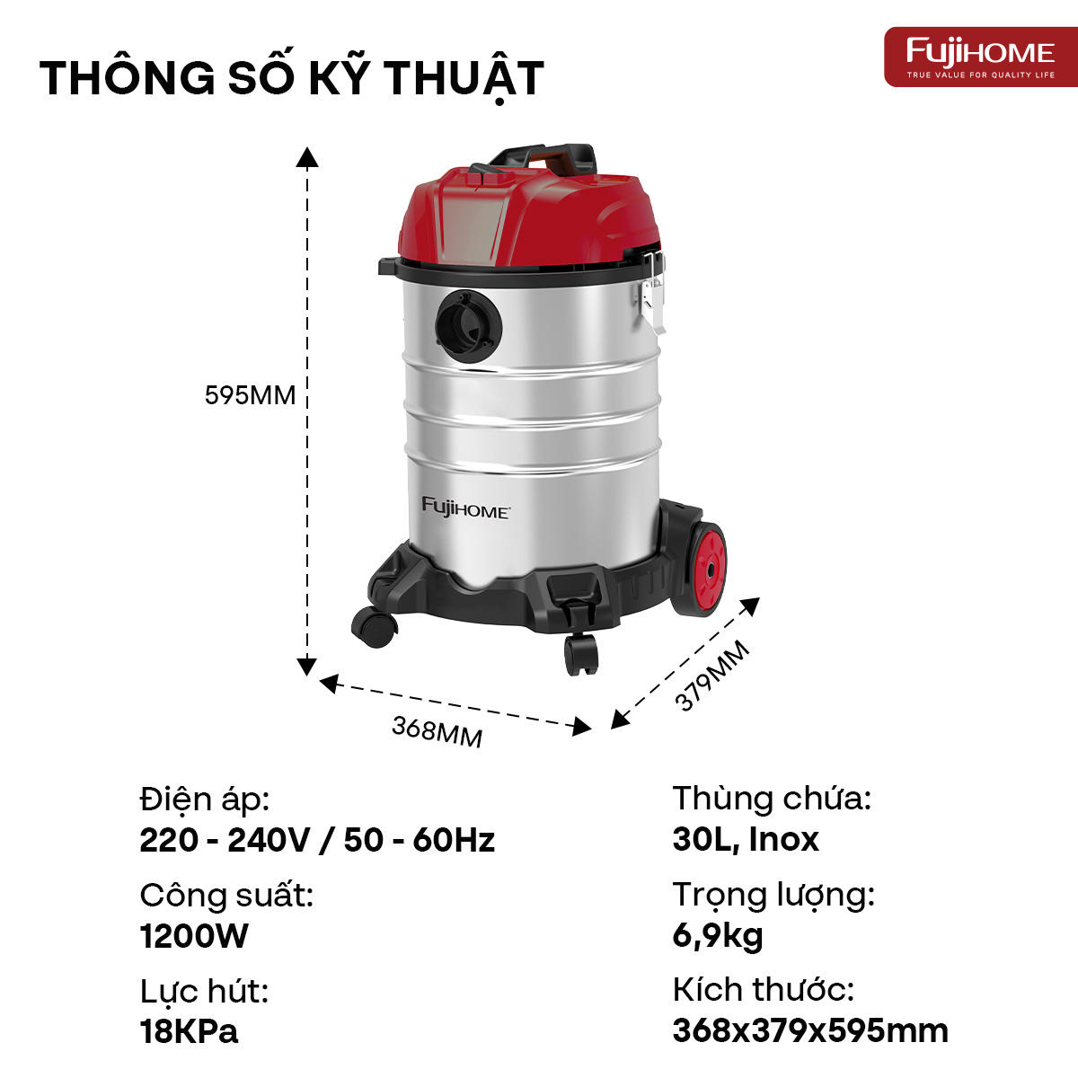 Máy hút bụi công nghiệp Fujihome VC30N_thumbnail_8