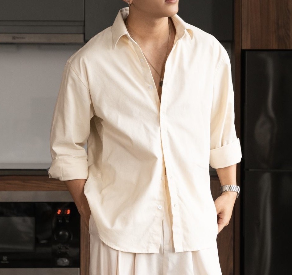 Áo Sơ Mi Dài Tay Kevin Vải Linen Form Relaxed