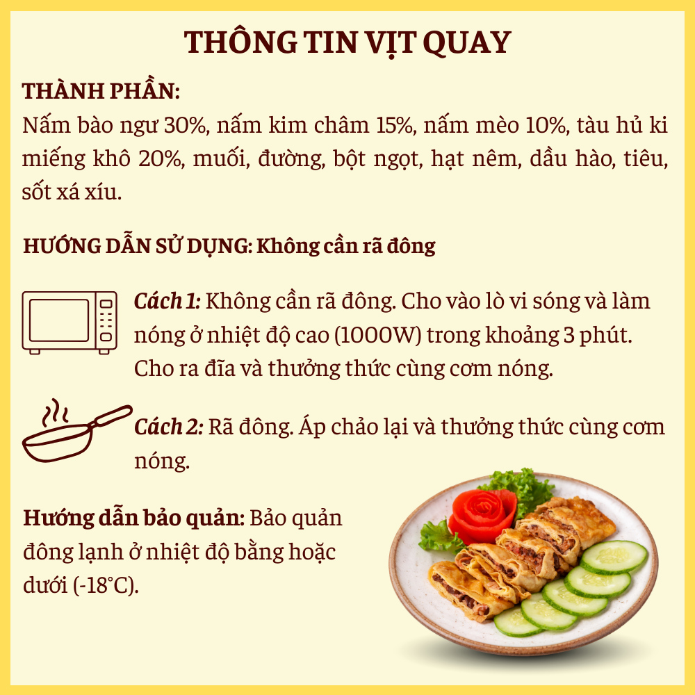 [Đông Lạnh] Vịt Quay Chay 300g_thumbnail_1