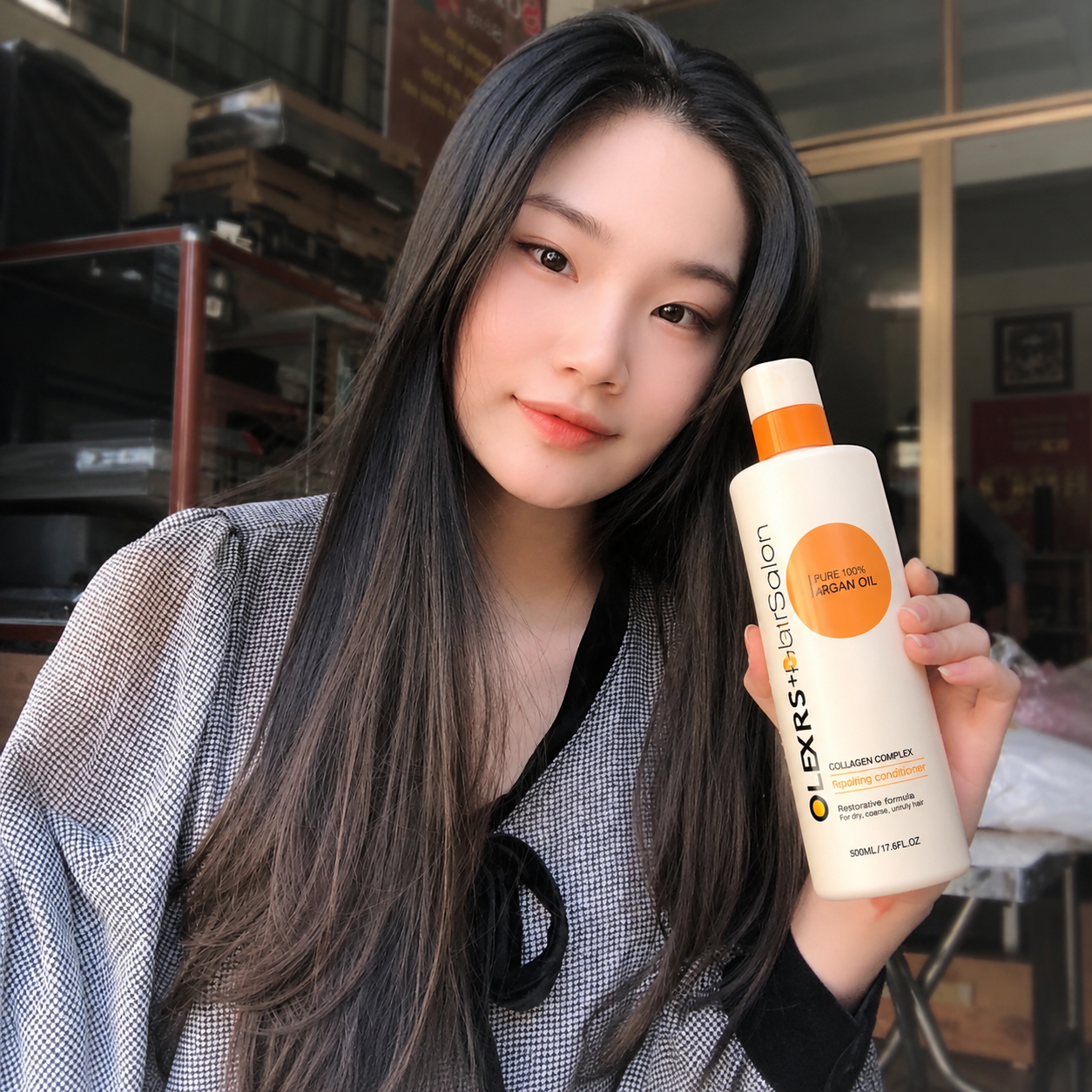 Dầu Gội Argan Oil OLEXRS+ 500ml – Phục Hồi Tóc Hư Tổn_thumbnail_2