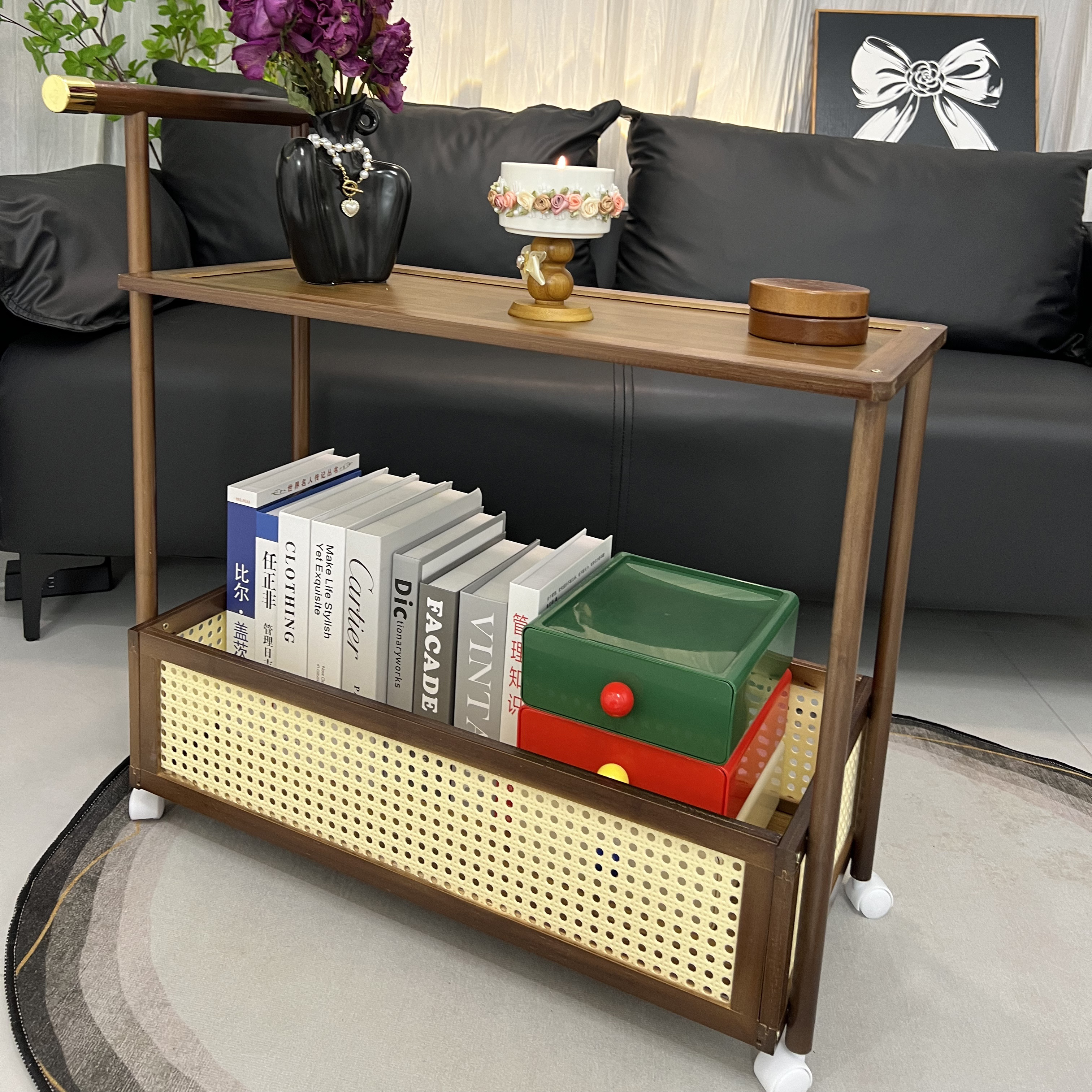 Bàn Trà Sofa 2 Tầng Di Động Cao Cấp_thumbnail_7