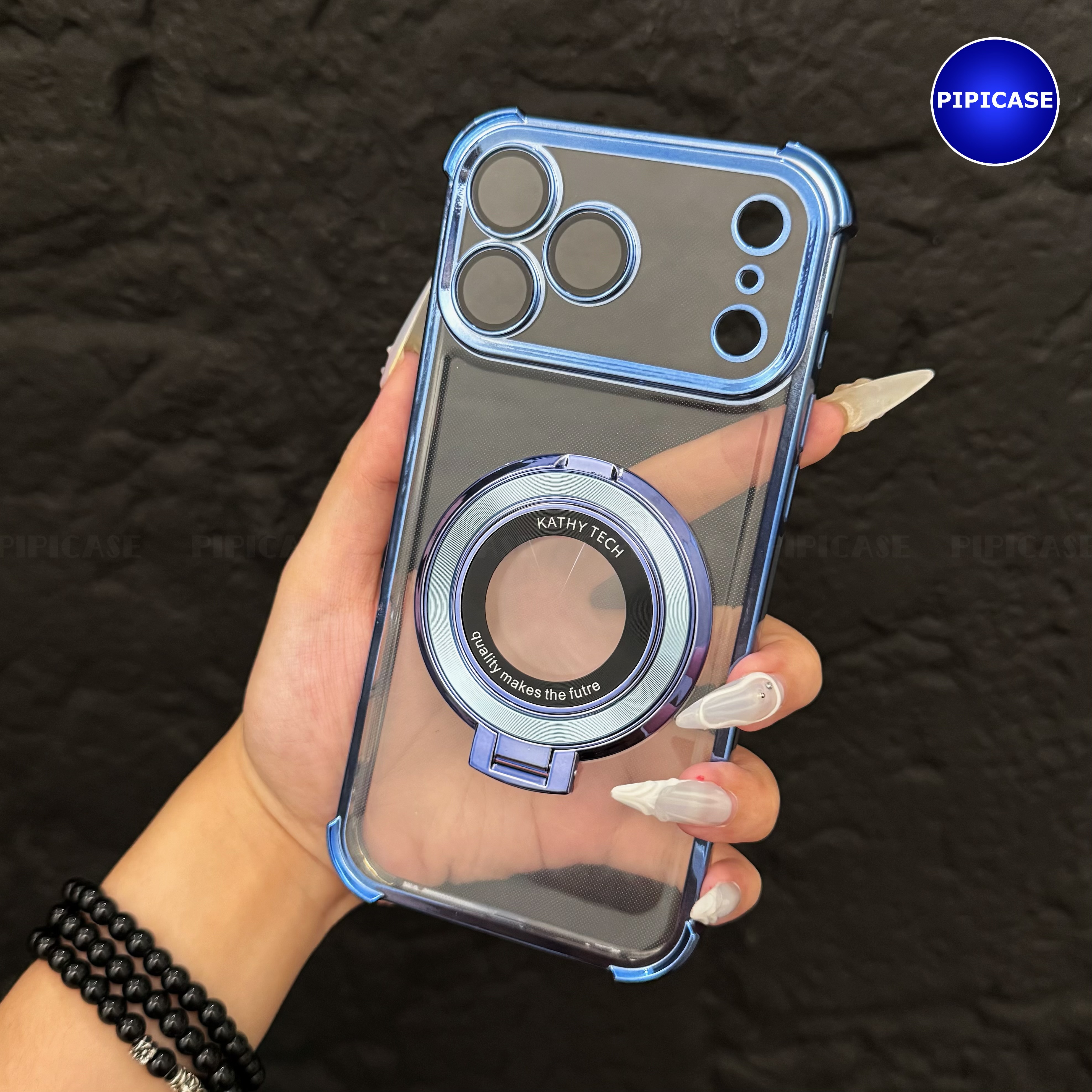 Ốp Lưng iPhone 17 Pro - Ven - Xanh Nhạt