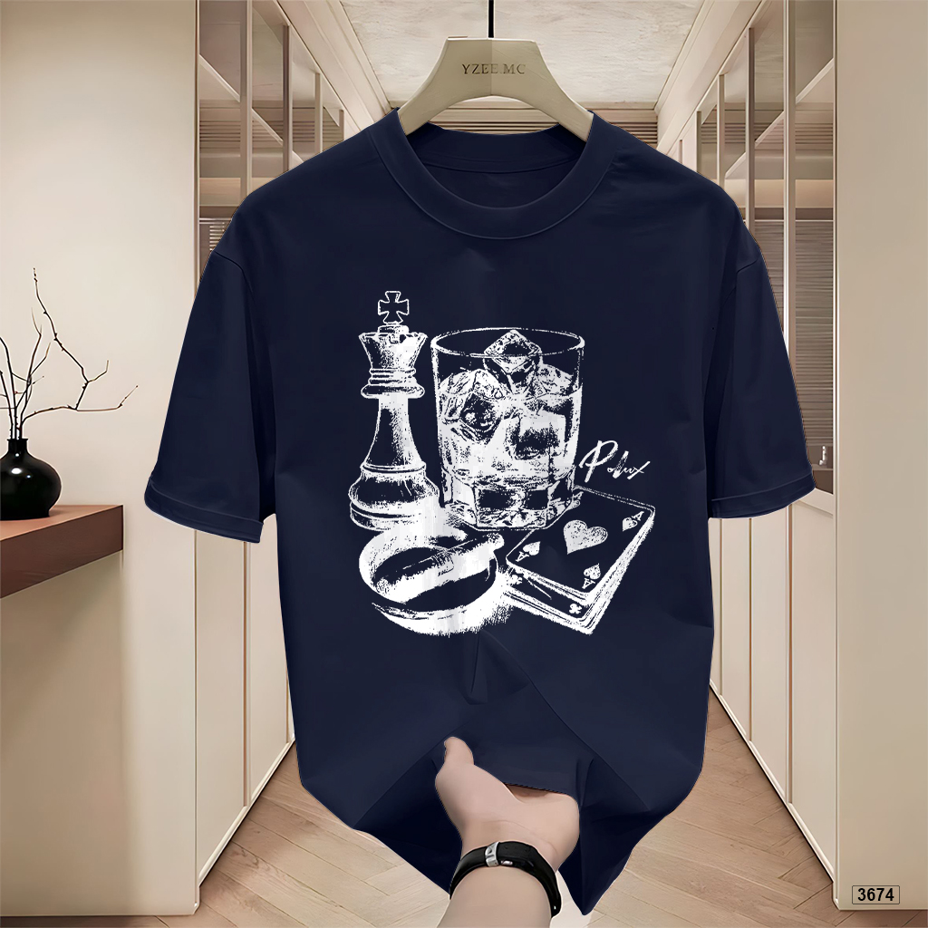 Áo thun nam form rộng phong cách đường phố Polux 3674