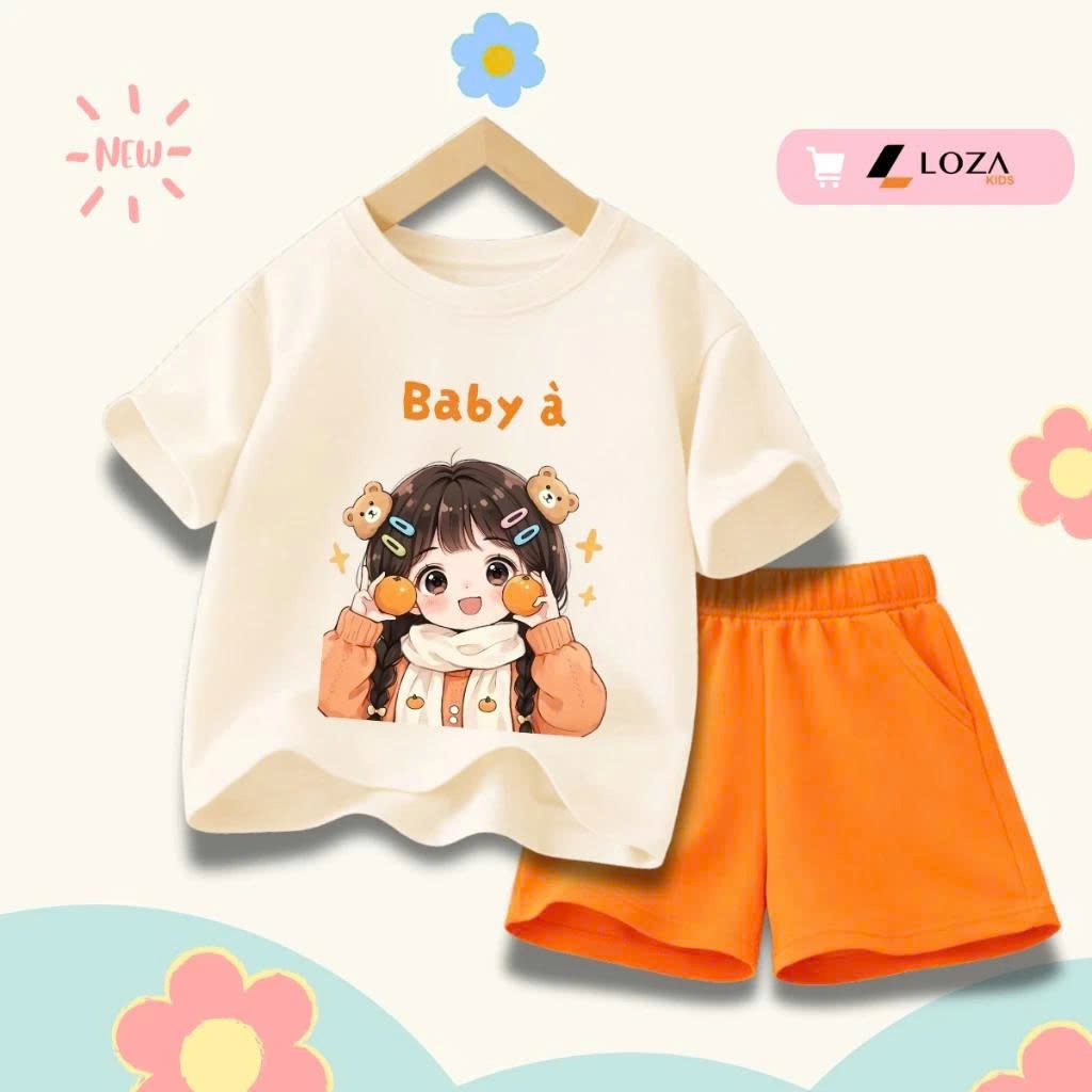 [XẢ KHO SIZE 130] Bộ đồ cho bé gái nhiều mẫu - Quần áo bé gái  từ 22-26kg - Loza Kids XB005_thumbnail_29