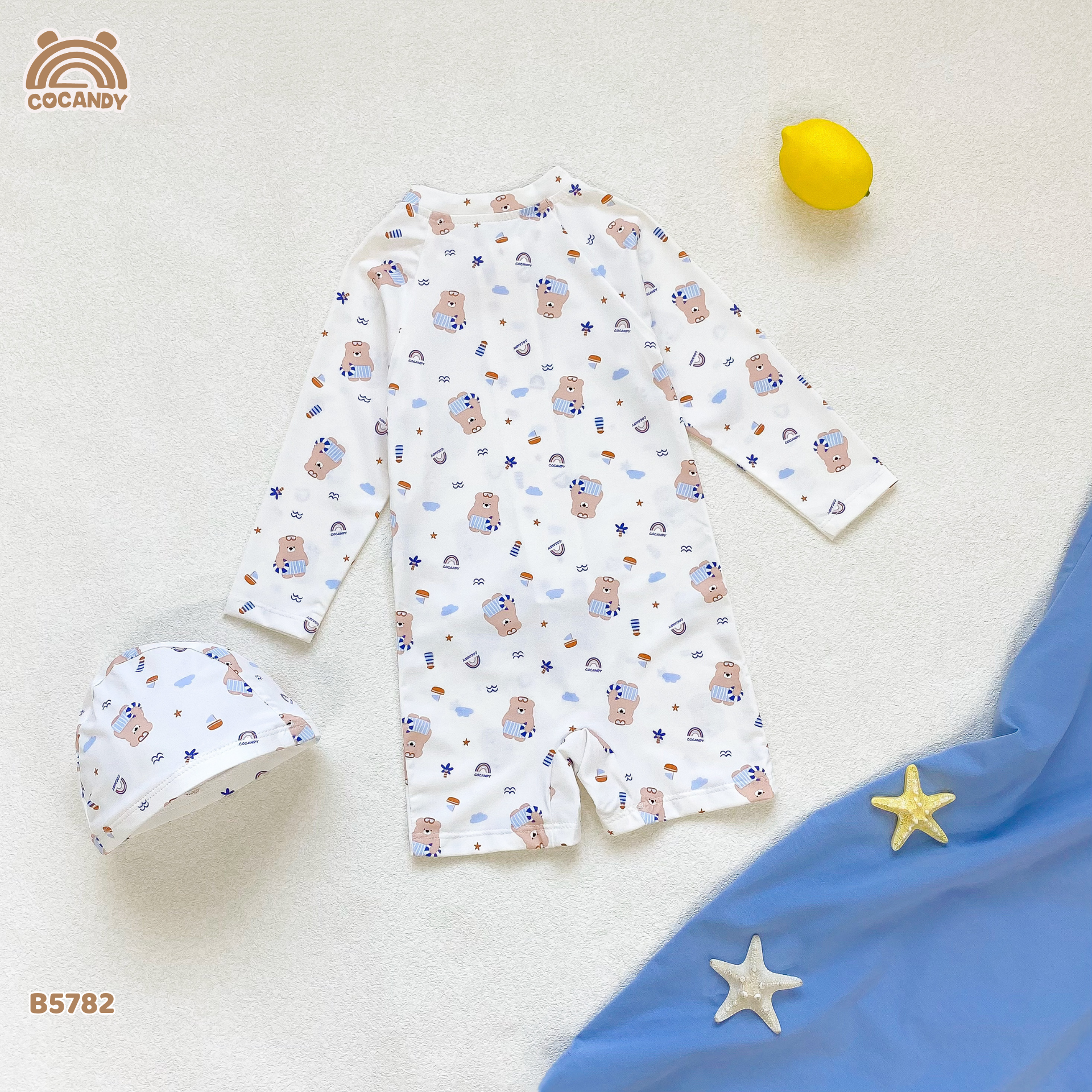 Bộ bơi dài liền BE hình gấu nâu cute_thumbnail_6