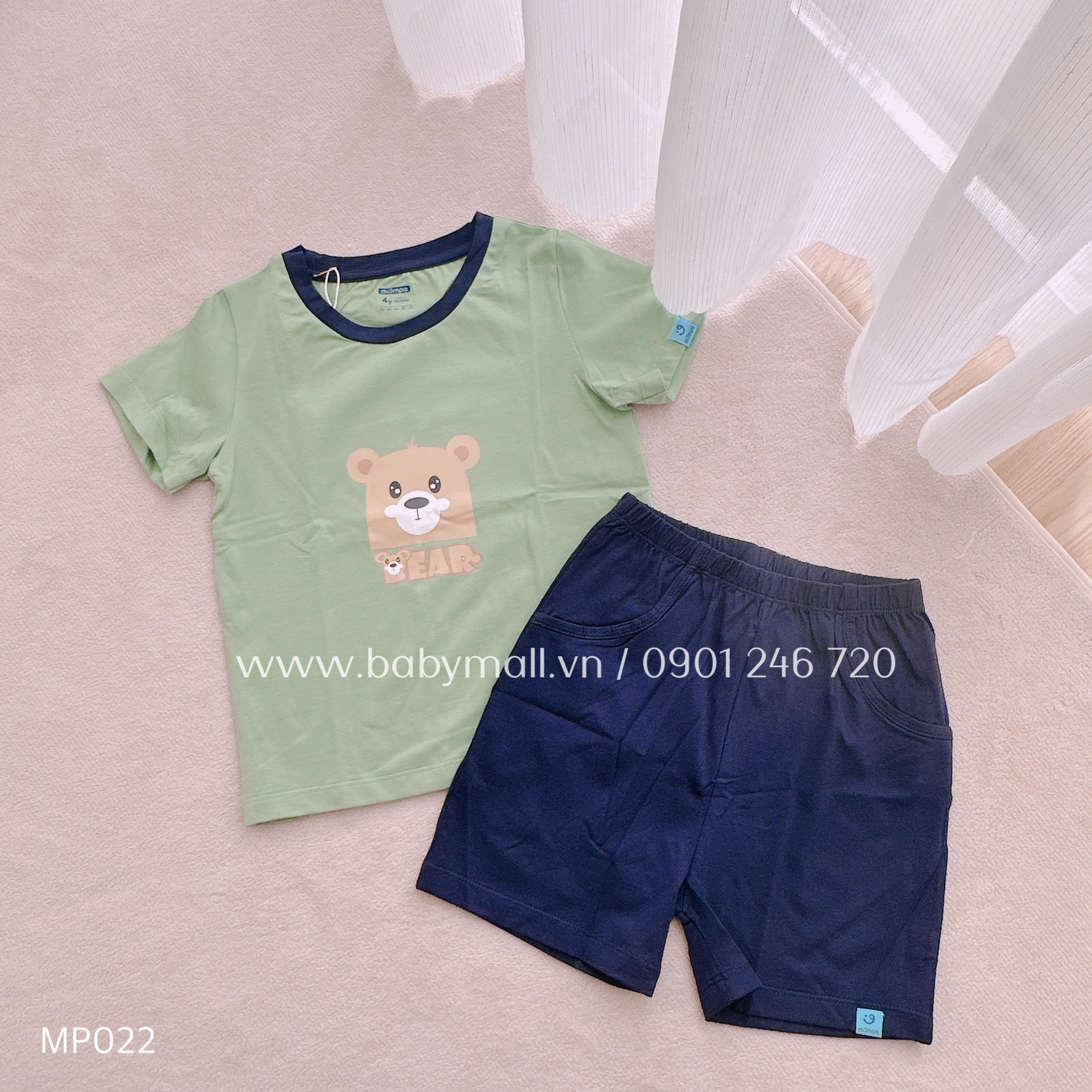 SALE - Bộ Kids cộc GẤU Mompa_thumbnail_0