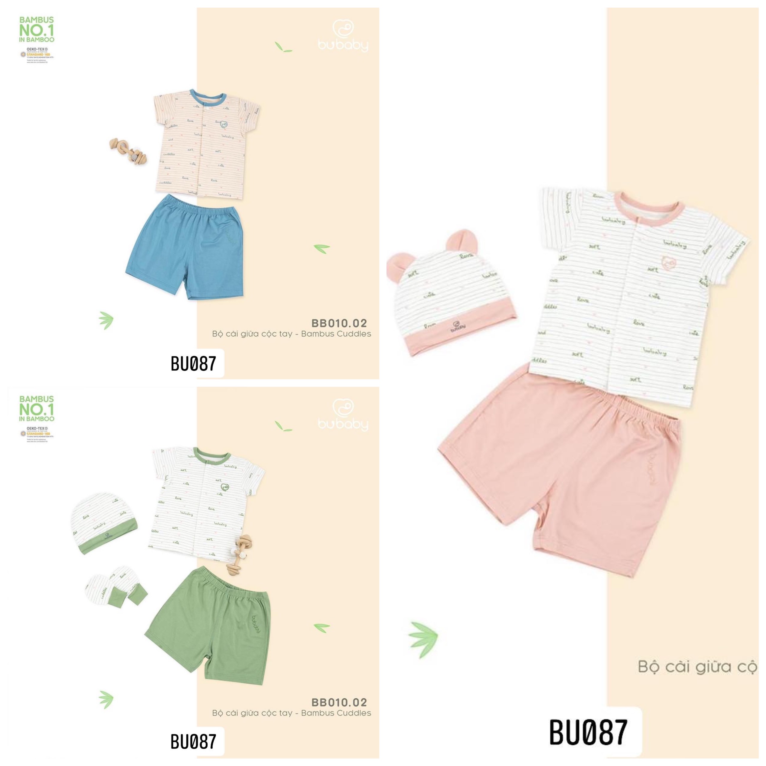 Bộ cộc cài giữa kẻ chữ Bambus BU