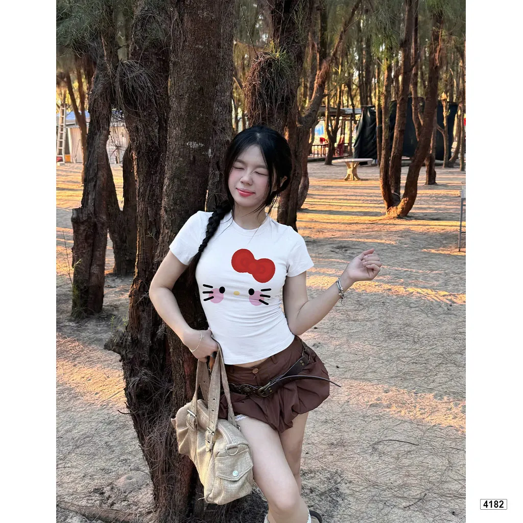 Áo baby tee ôm body Kittie dễ thương Beezy 4182_thumbnail_3