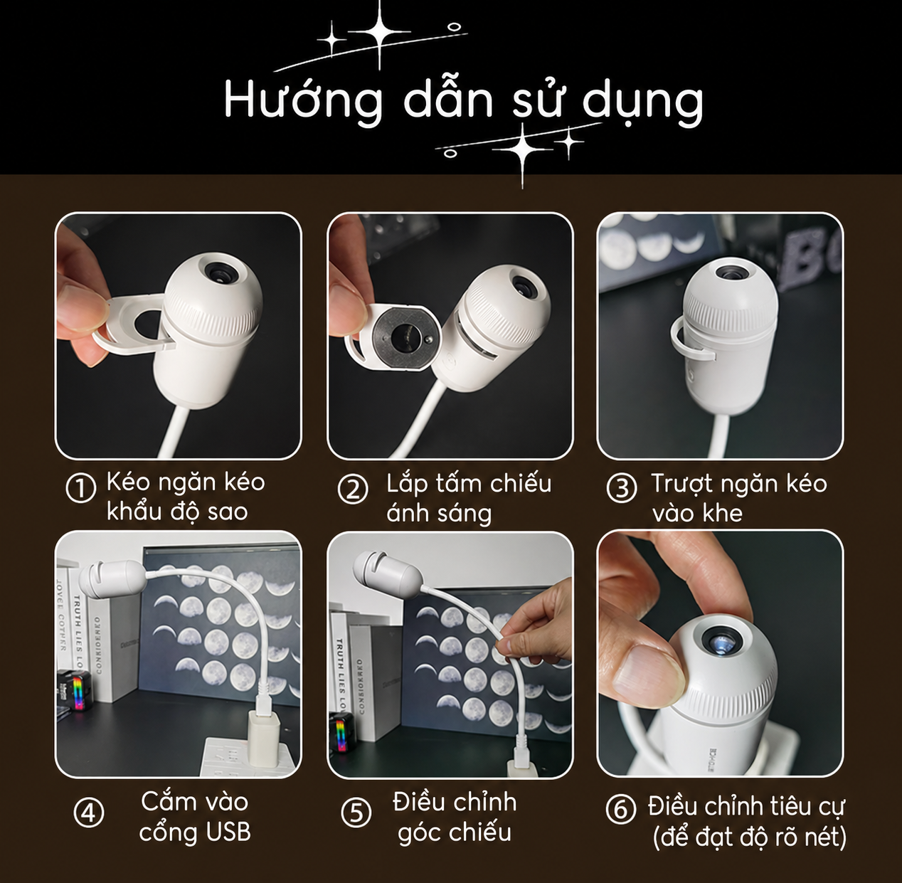 Đèn Bầu Trời Galaxy 008 