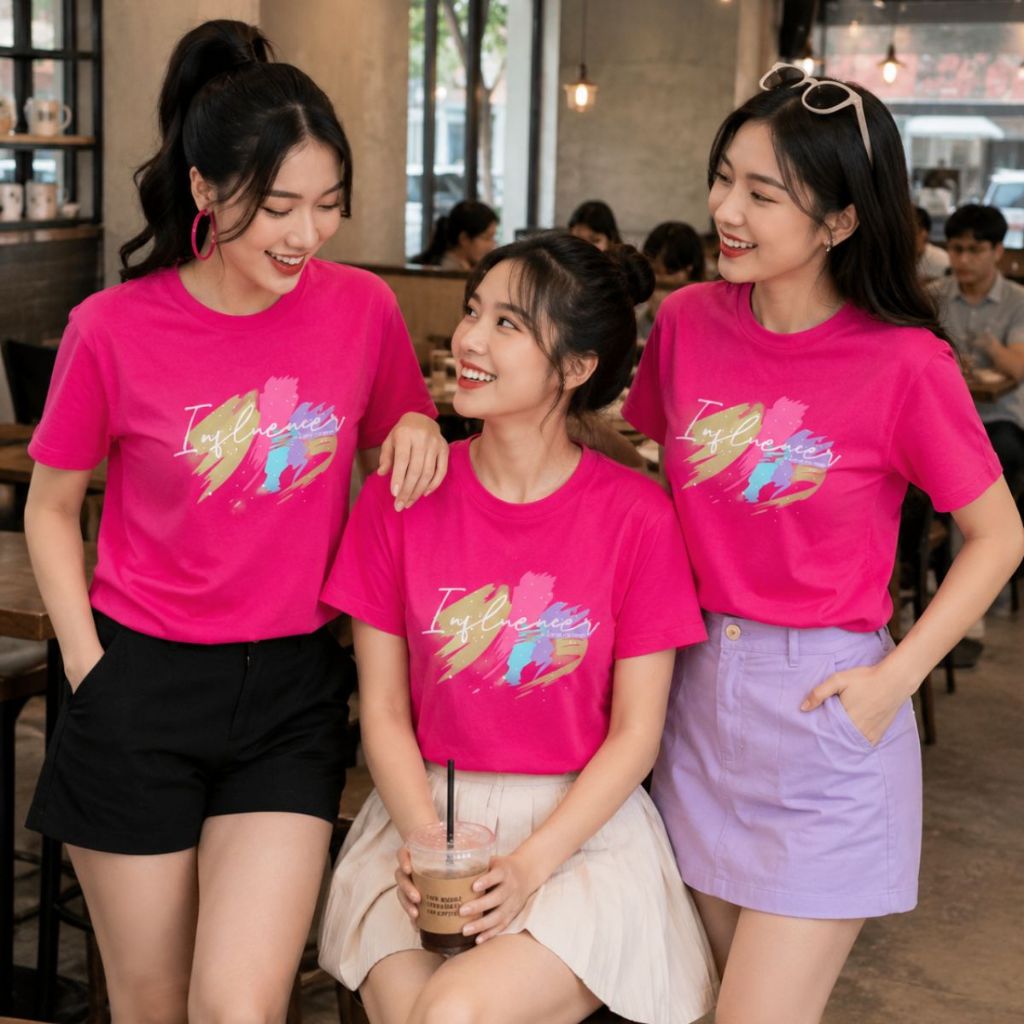 [Form Rộng] Áo phông đồng phục hội, nhóm du lịch hình chữ đơn giản -  RT8595