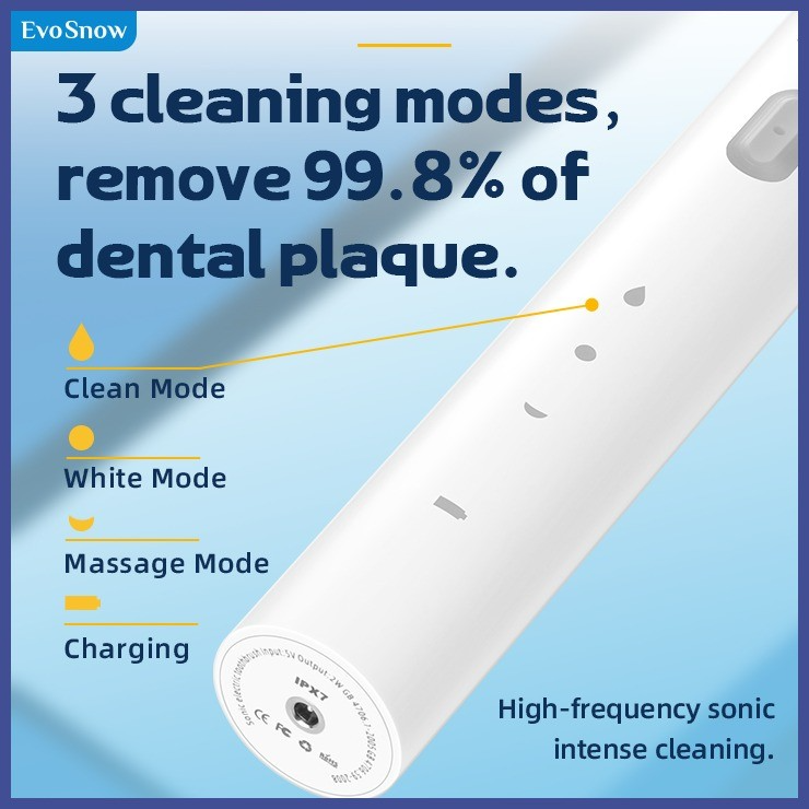 Evo Snow S IPX7 Sonic Electric Toothbrush_thumbnail_4