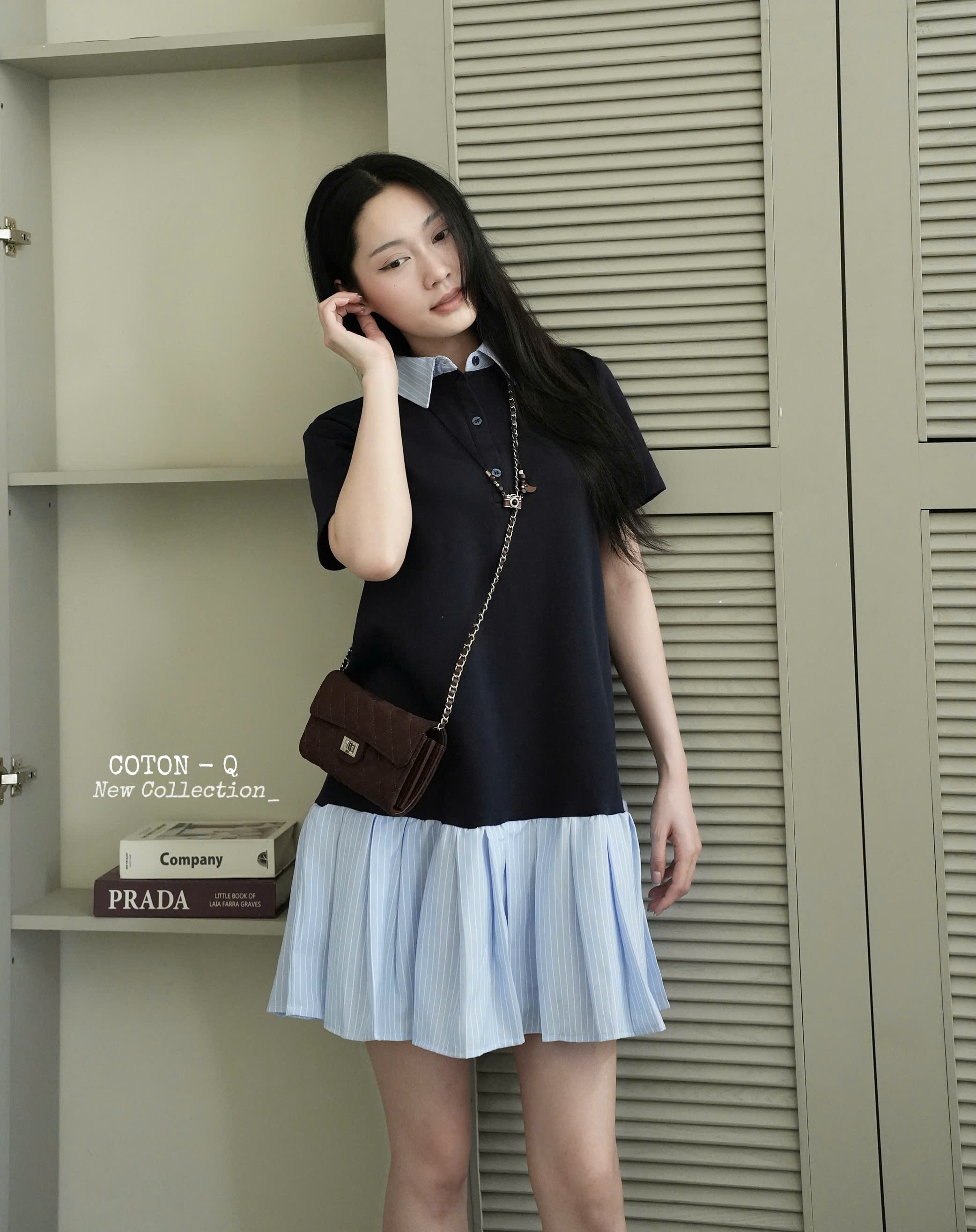 Đầm suông có cổ ( XANH ĐEN )_thumbnail_26