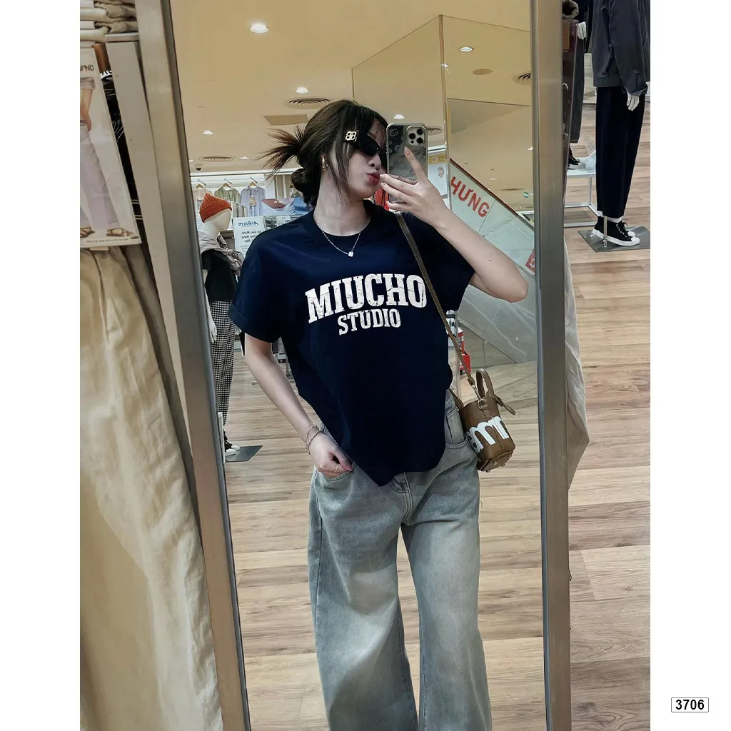 Áo thun boxy unisex phong cách đường phố Miucho Studio 3706_thumbnail_2