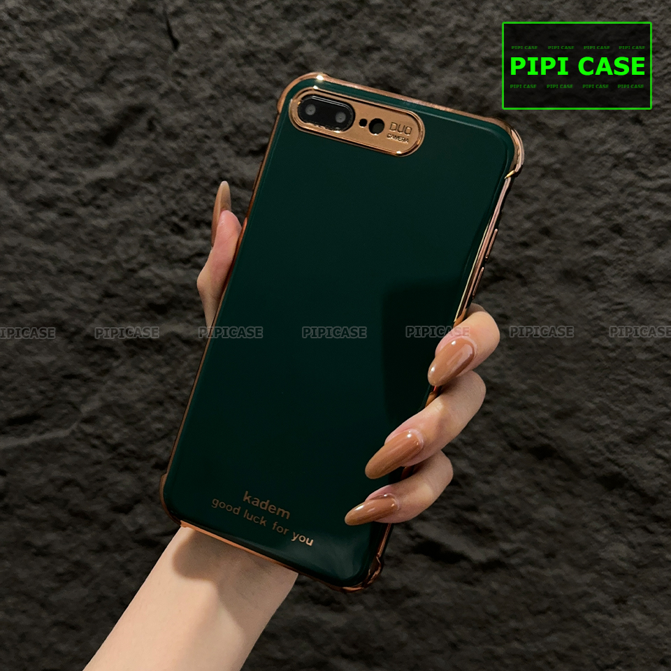 Ốp Lưng iPhone 7 Plus / 8 Plus - Luxury - Xanh Lá