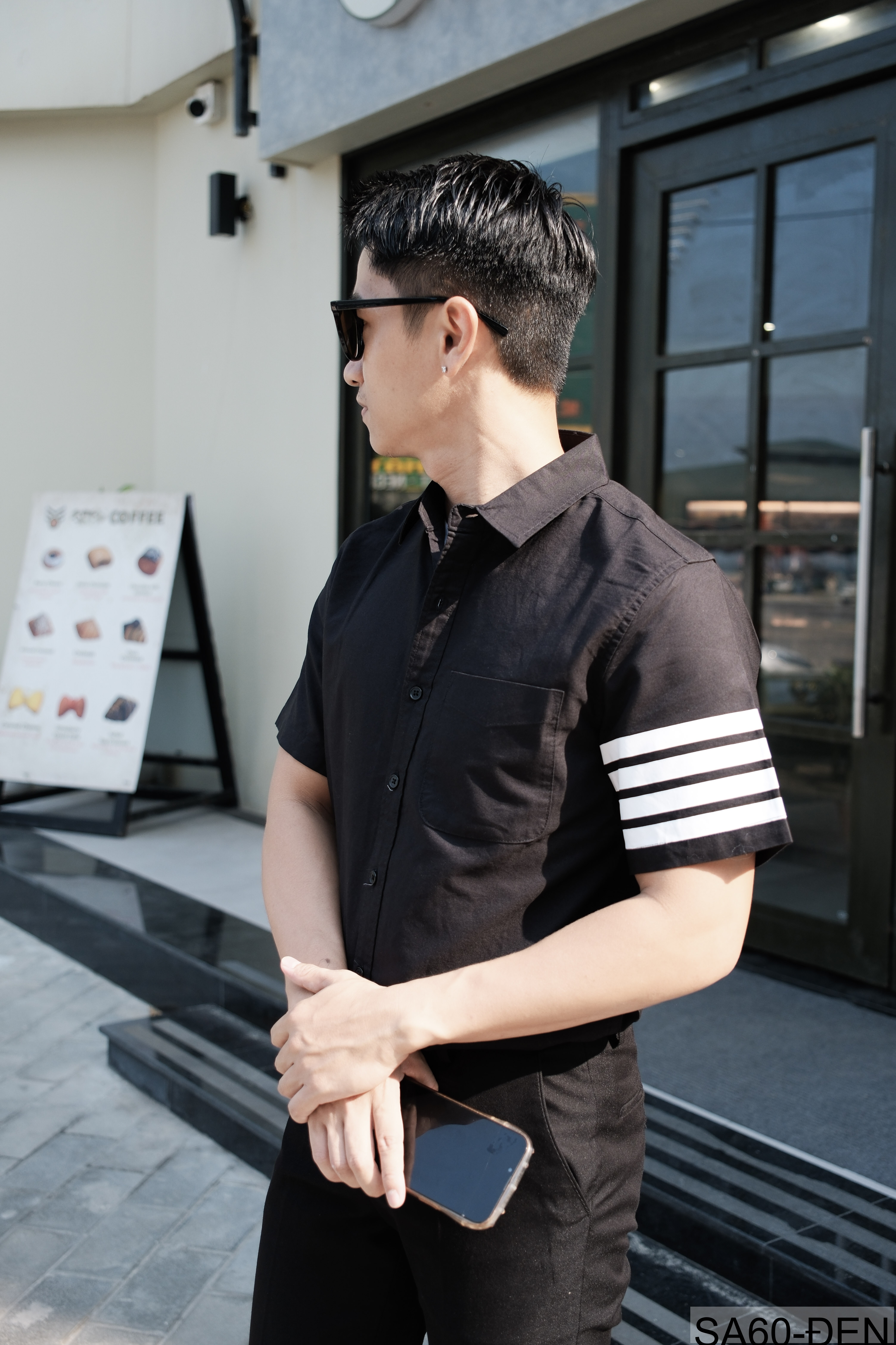 SA60 - Áo Sơ Mi Nam Tay Ngắn Phong Cách Nhật Bản Chất Cotton Thoáng Mát Đa Dụng_thumbnail_30