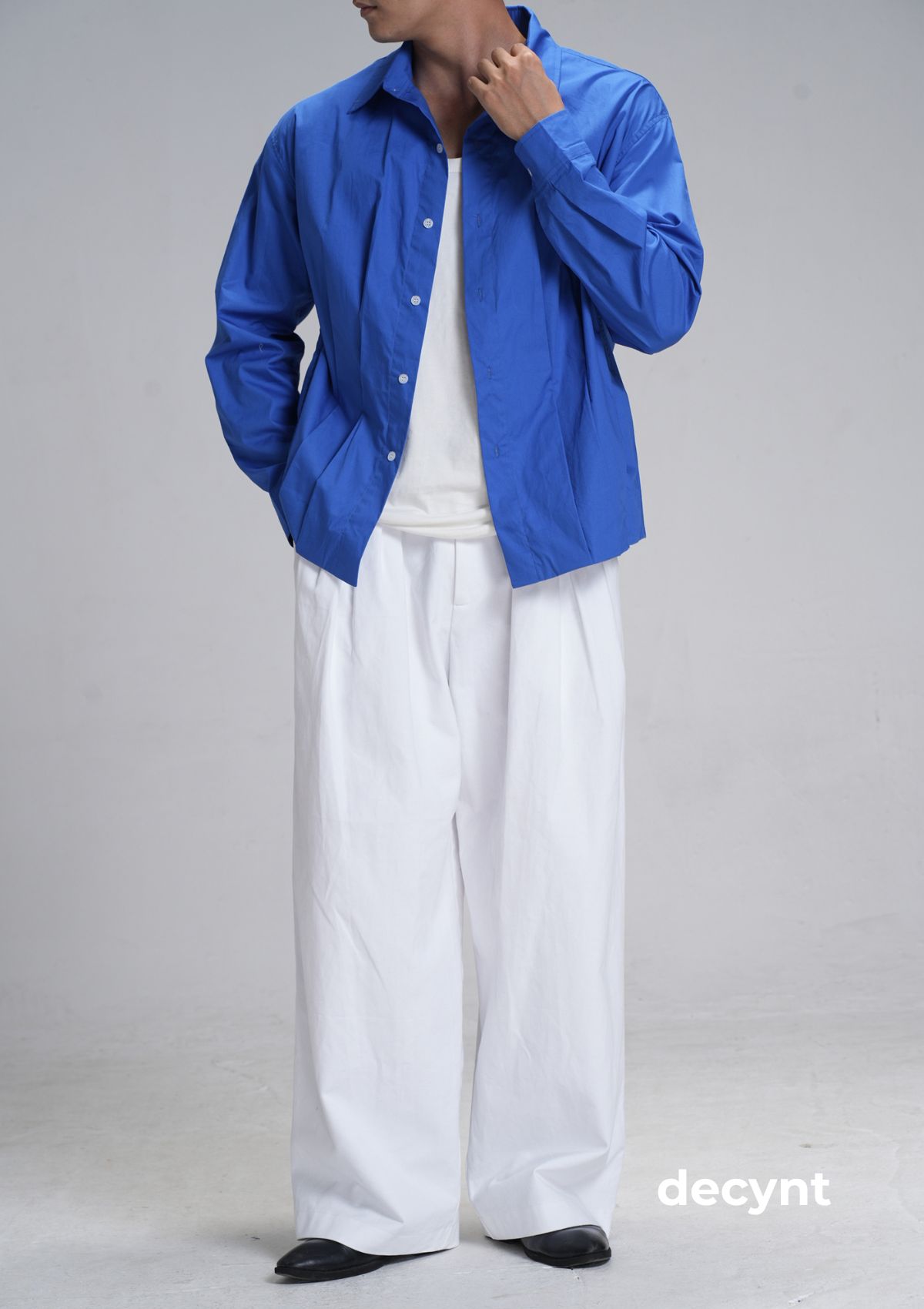 Pleated shirts decynt - Áo sơ mi xếp ly chất liệu 100% cotton hàn_thumbnail_1