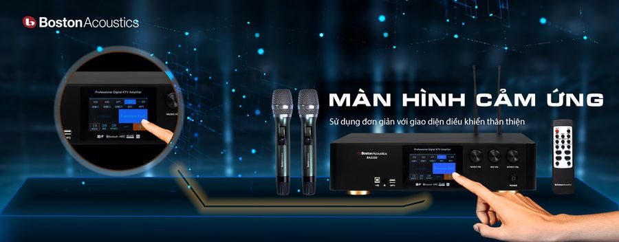 Boston Acoustics BA2250 trang bị micro không dây cao cấp