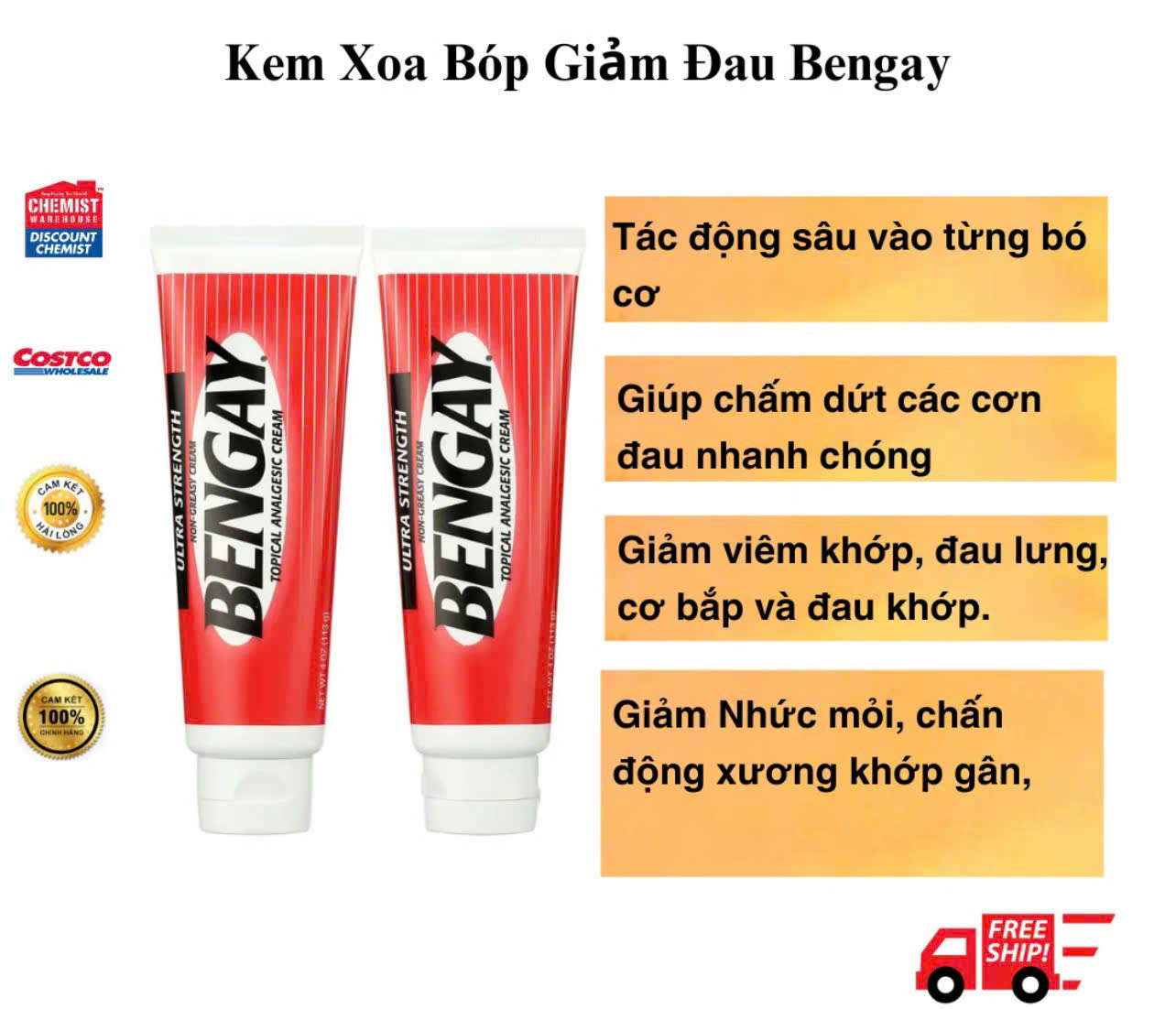 Kem Xoa Bóp Giảm Đau Nhức USA