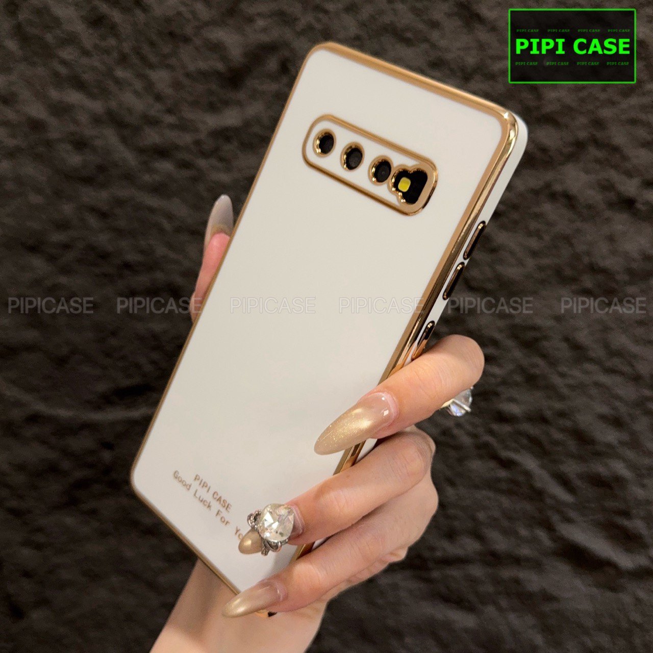 Ốp Lưng Samsung S10 Plus - Royal - Trắng