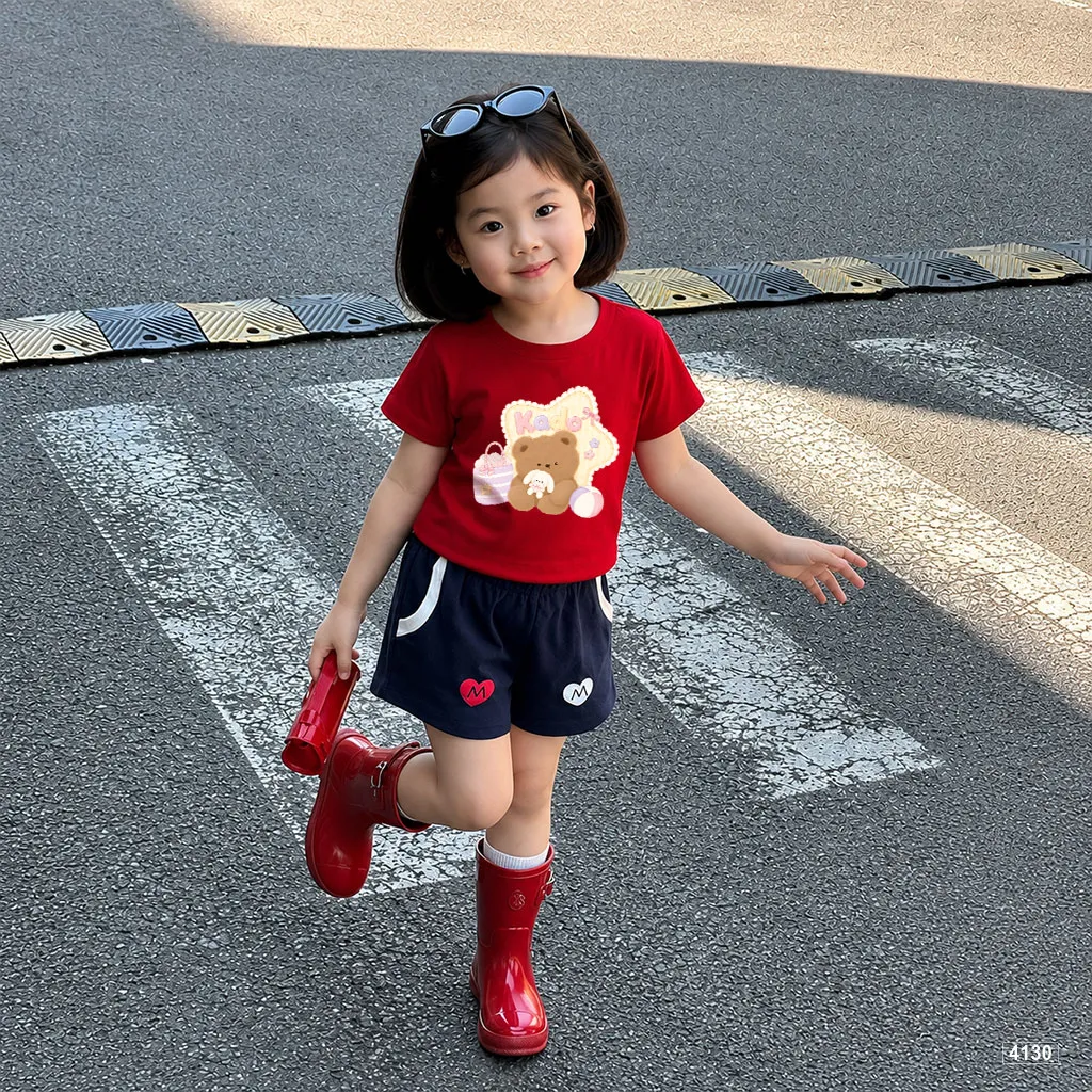 Áo thun bé gái Teddy Star xinh yêu Kado 4130_thumbnail_4