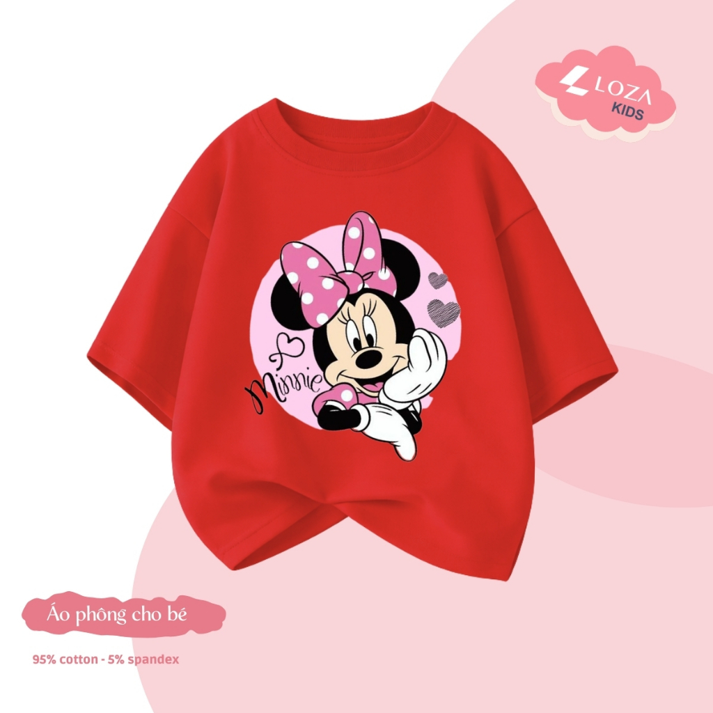 Áo phông bé gái hình MINNIE nhiều mẫu - Loza Kids CA014_thumbnail_6