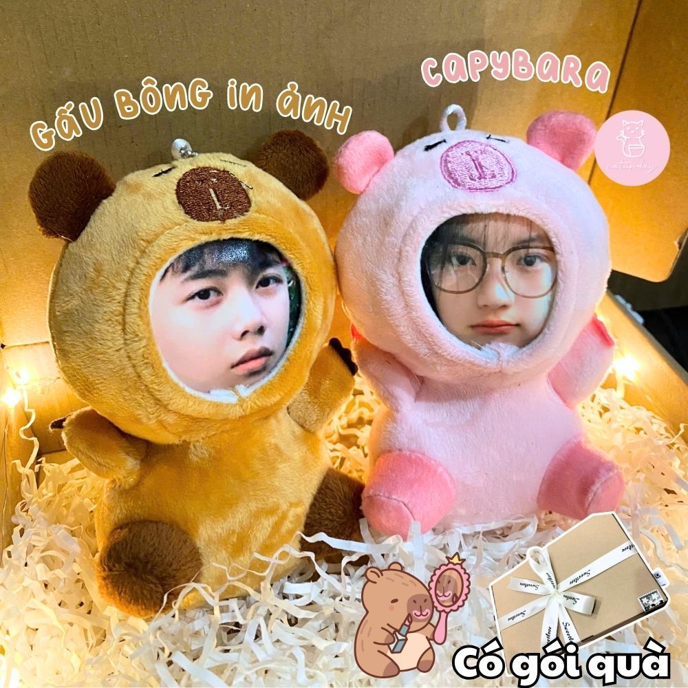 Gấu bông in ảnh Capybara siu đáng iuuu