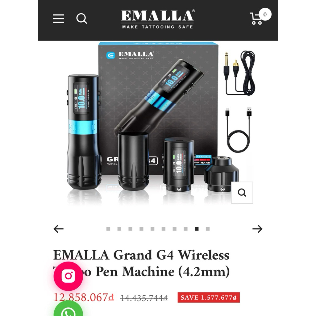 Máy xăm EMALLA Grand G4 (Stroke 4.2mm) - Đập Hộp 🗃️_thumbnail_8