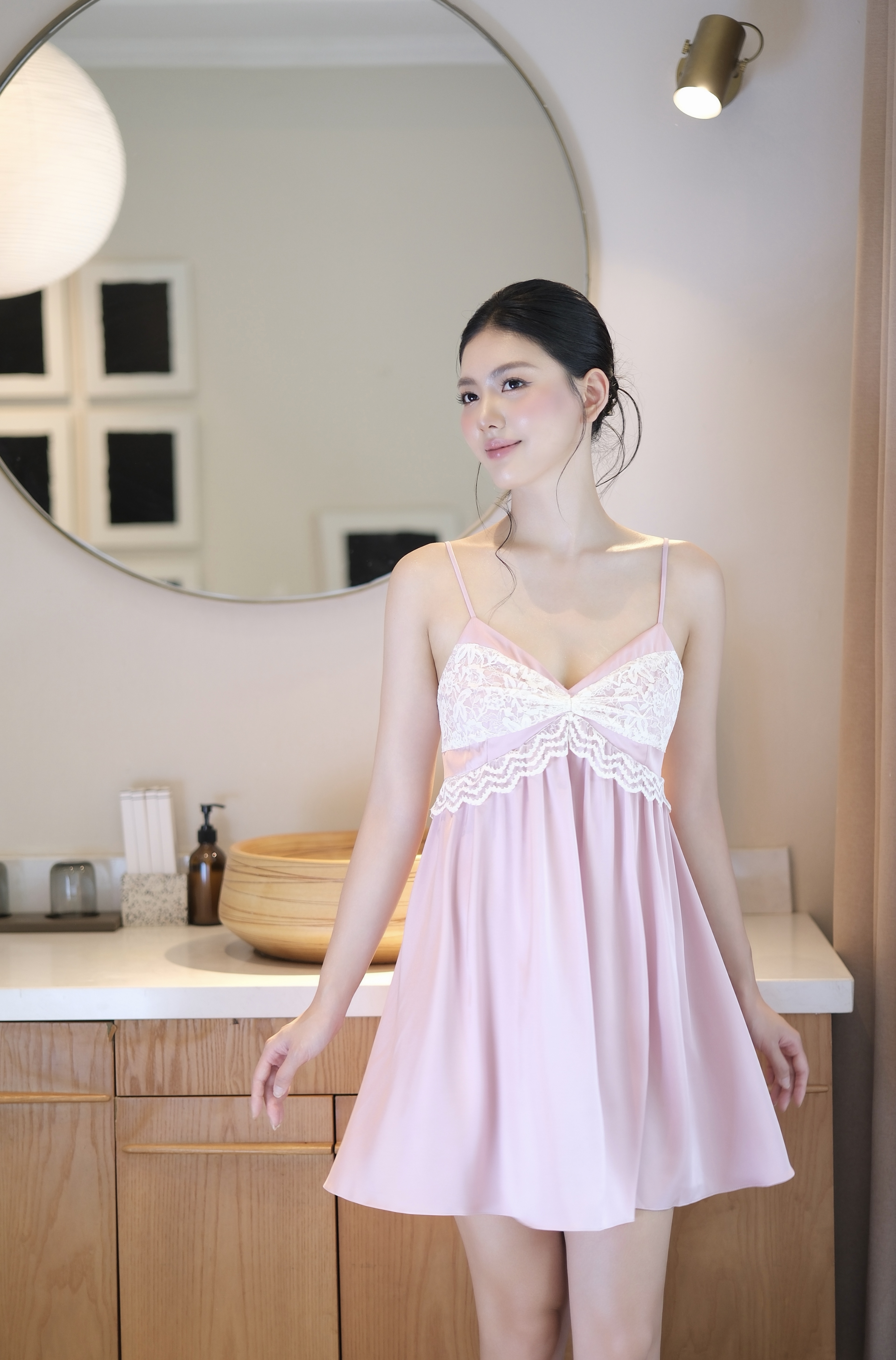 Váy Lụa Phối Ren V54_thumbnail_2