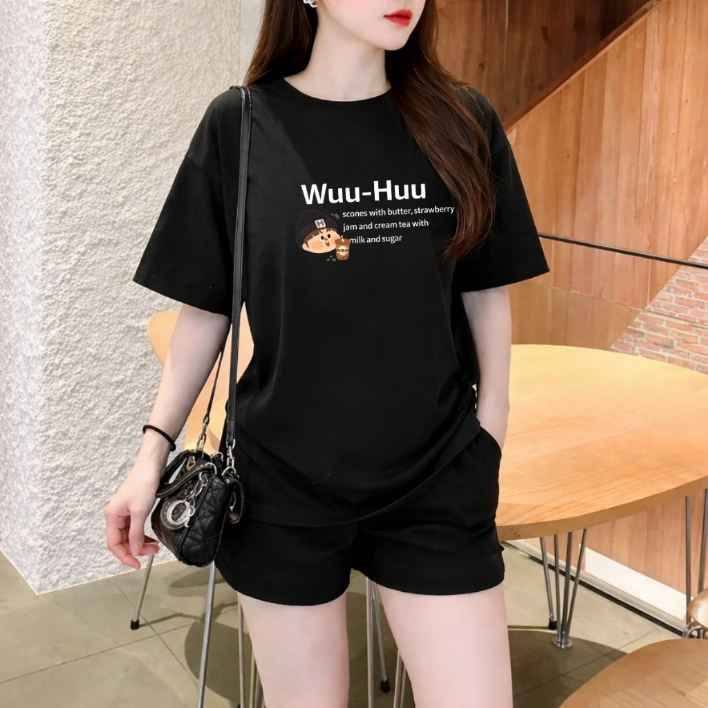 Set bộ thun nữ màu đen nhiều hình dễ mặc - Loza G0460_thumbnail_7