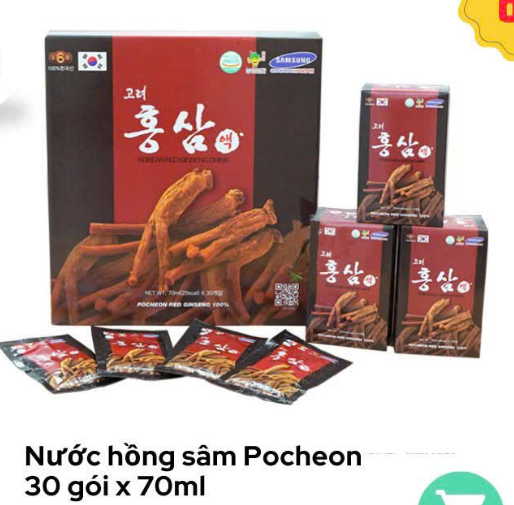 NƯỚC HỒNG SÂM POCHEON 30 GÓI