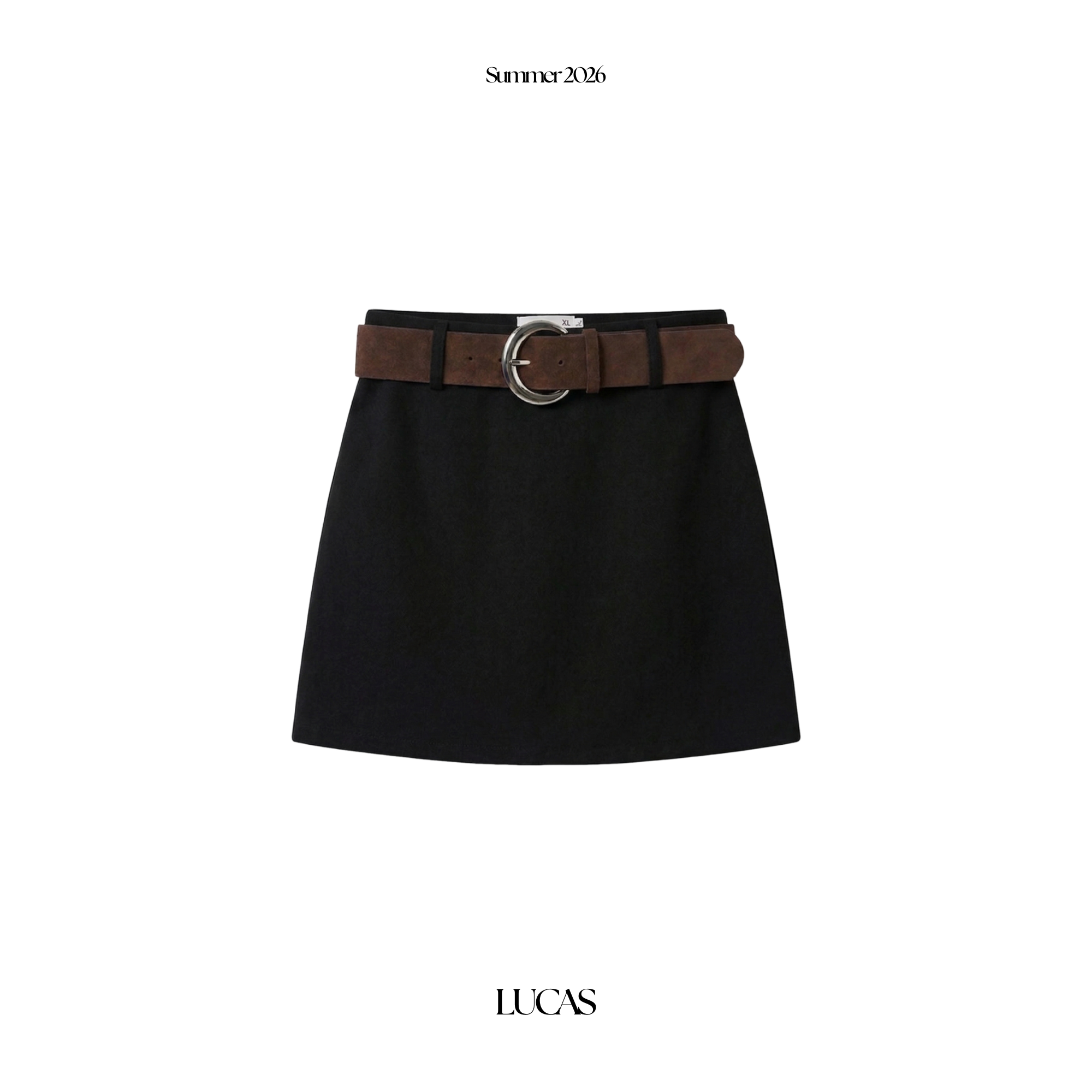 Chân váy dáng ngắn + belt da bản lớn mặt tròn 8355_thumbnail_2