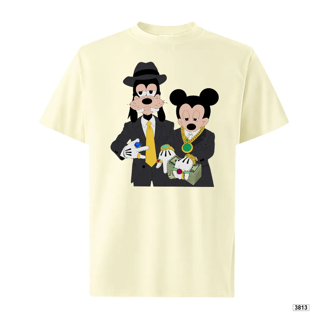 Áo thun form ôm dáng ngắn ATD3813 TeePrint tay ngắn vải cotton thoáng mát cổ tròn in mix_thumbnail_8