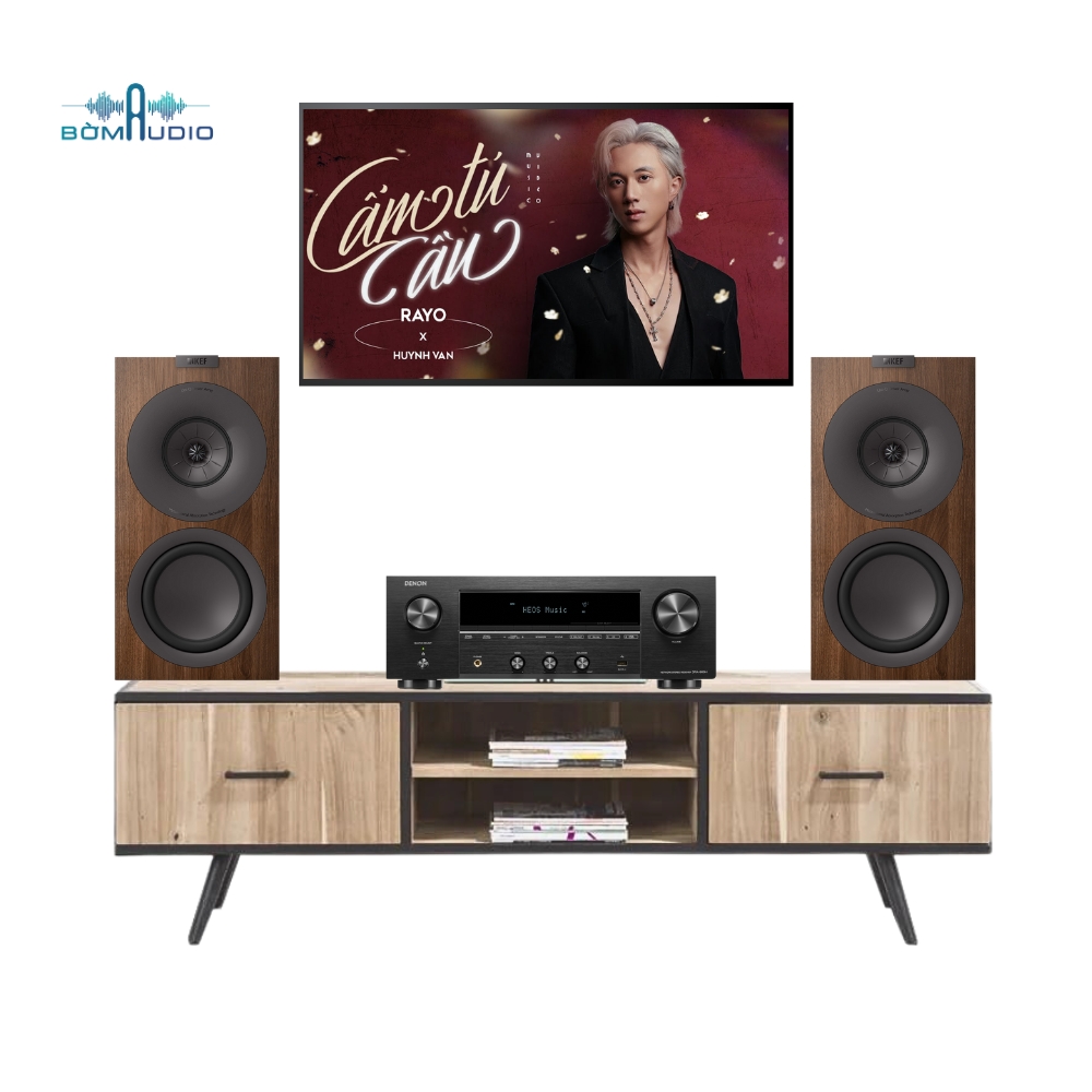 Combo Amply DENON DRA-900H  + Loa Bookshelf KEF Q CONCERTO META– DK1_thumbnail_0