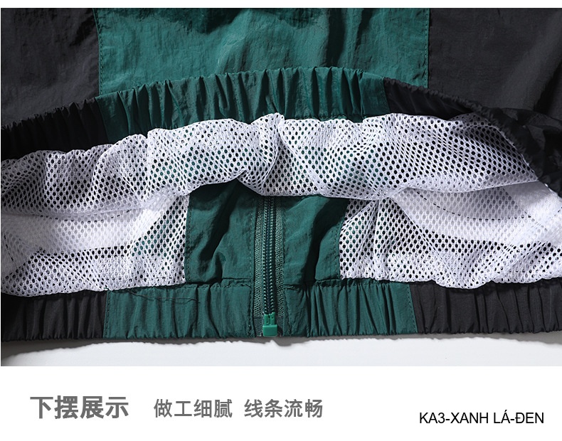 KA3 - Áo khoác nam dáng rộng phối màu cổ đứng phong cách thể thao thoáng khí mùa xuân thu_thumbnail_18