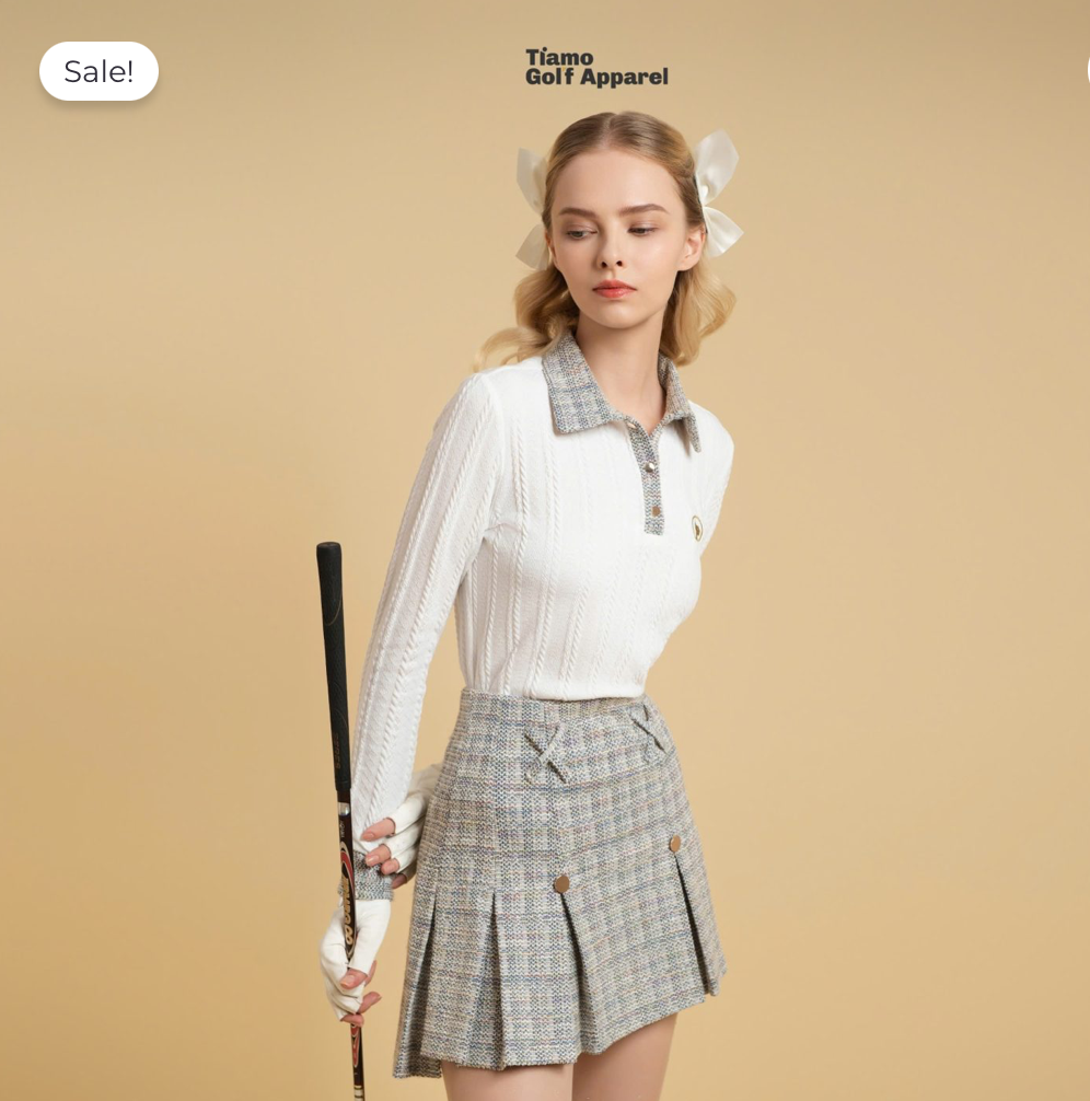 Áo Polo Phối Cổ Tweed Nữ_thumbnail_5