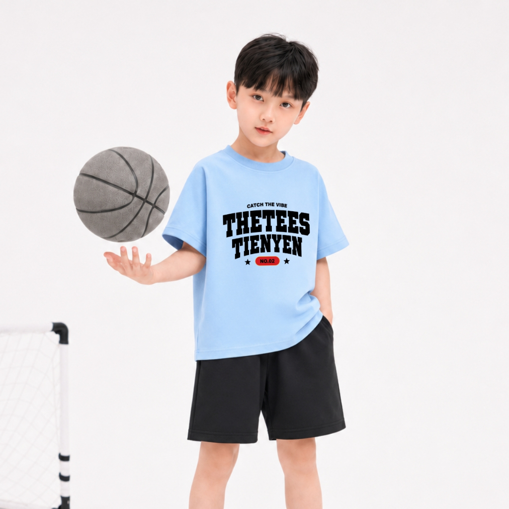 Set bộ bé trai chữ THETEES TIENYEN - Loza Kids SB687 SB687