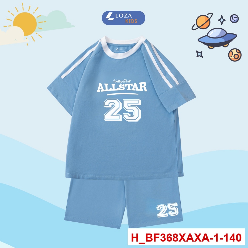 [XẢ KHO] Set bộ thun phối bé trai, bé gái lẻ size size từ 15-40kg - Loza Kids XABF01_thumbnail_21