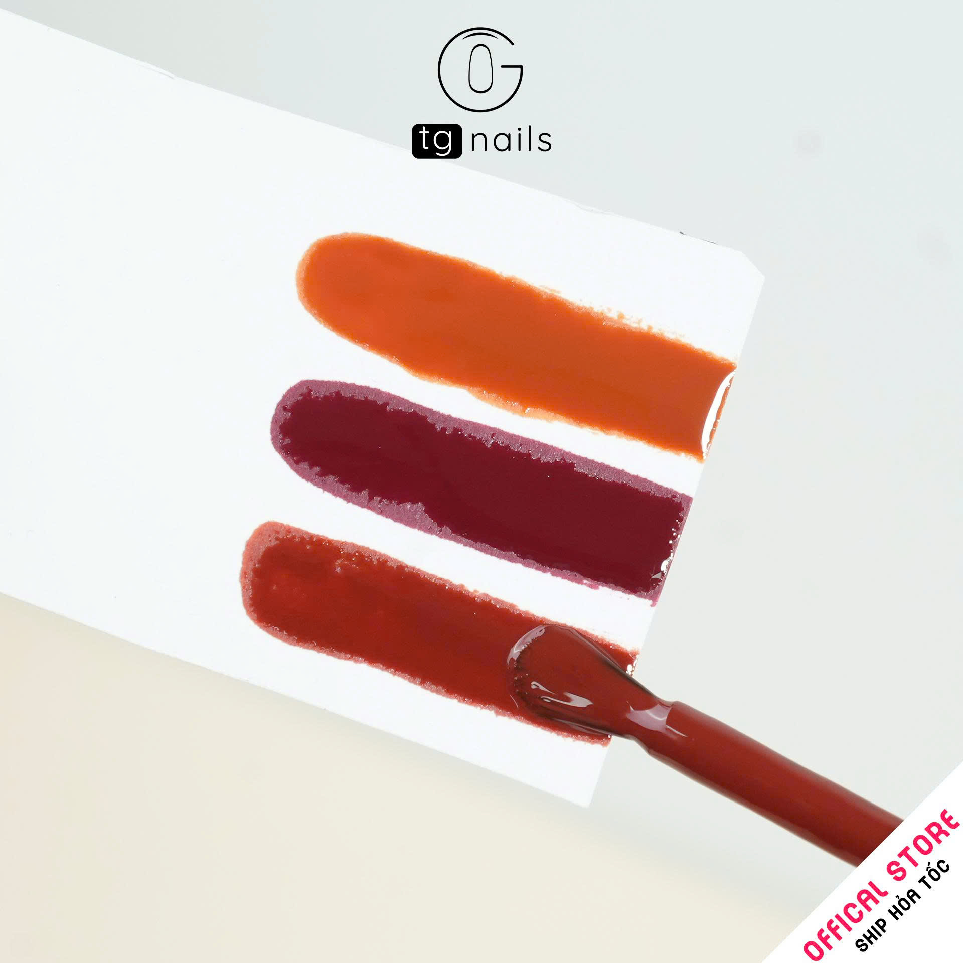Sơn móng TG Nails gel. Khối lượng tịnh: 10g/ lọ. Nhãn hàng TG nail gel - Combo 12 màu Nâu Cam Cháy_thumbnail_3